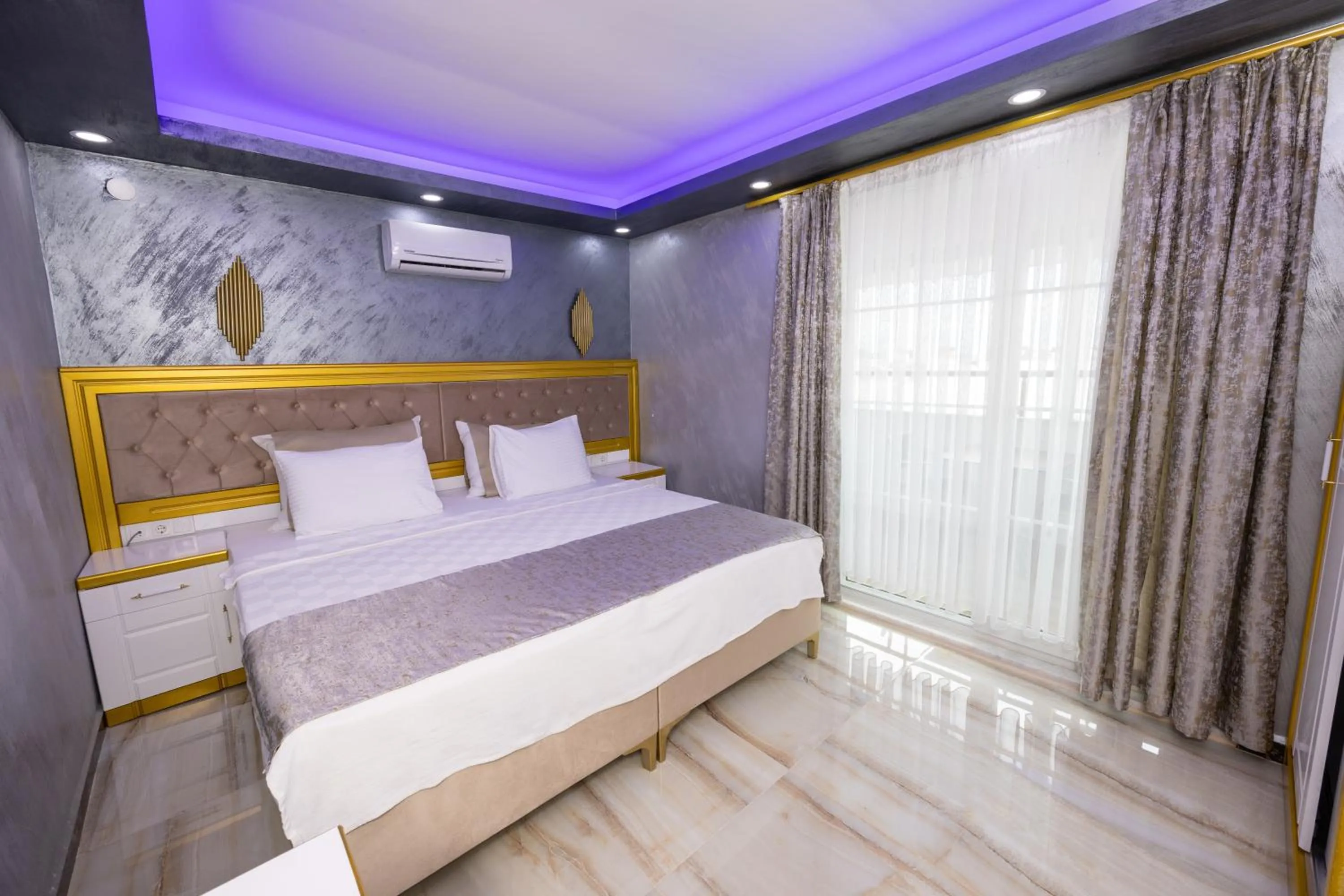 Bed in Cihan Bey Otel Belek