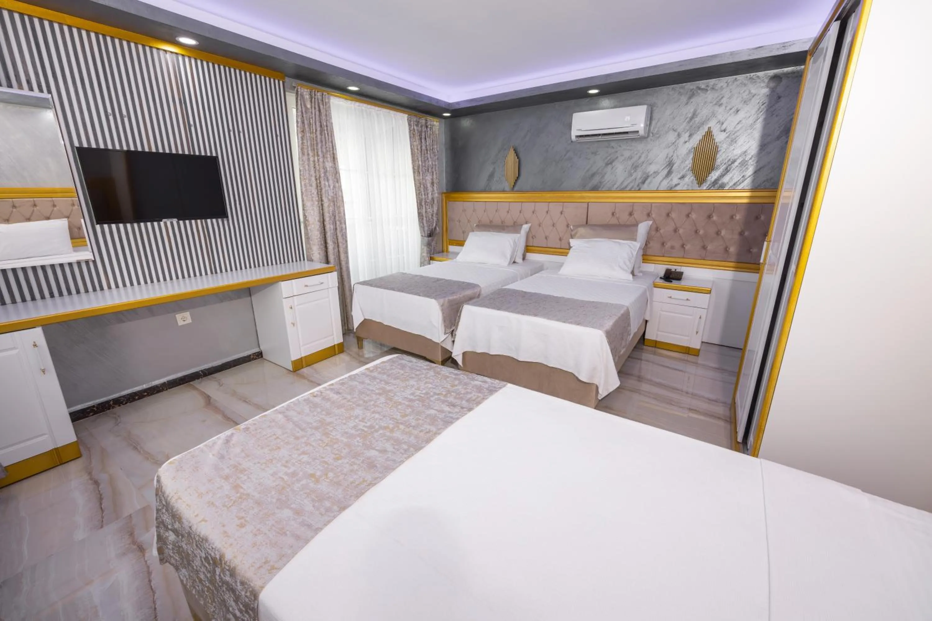 Bed in Cihan Bey Otel Belek