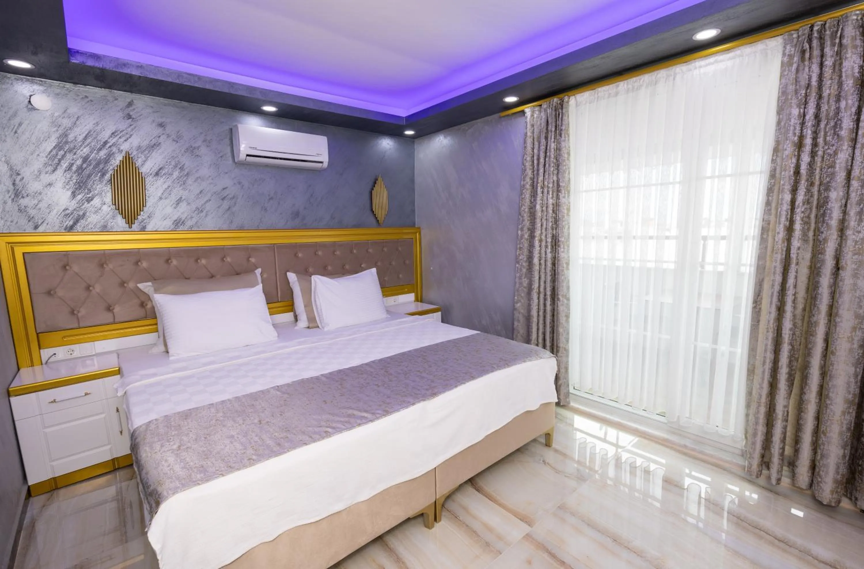 Bed in Cihan Bey Otel Belek