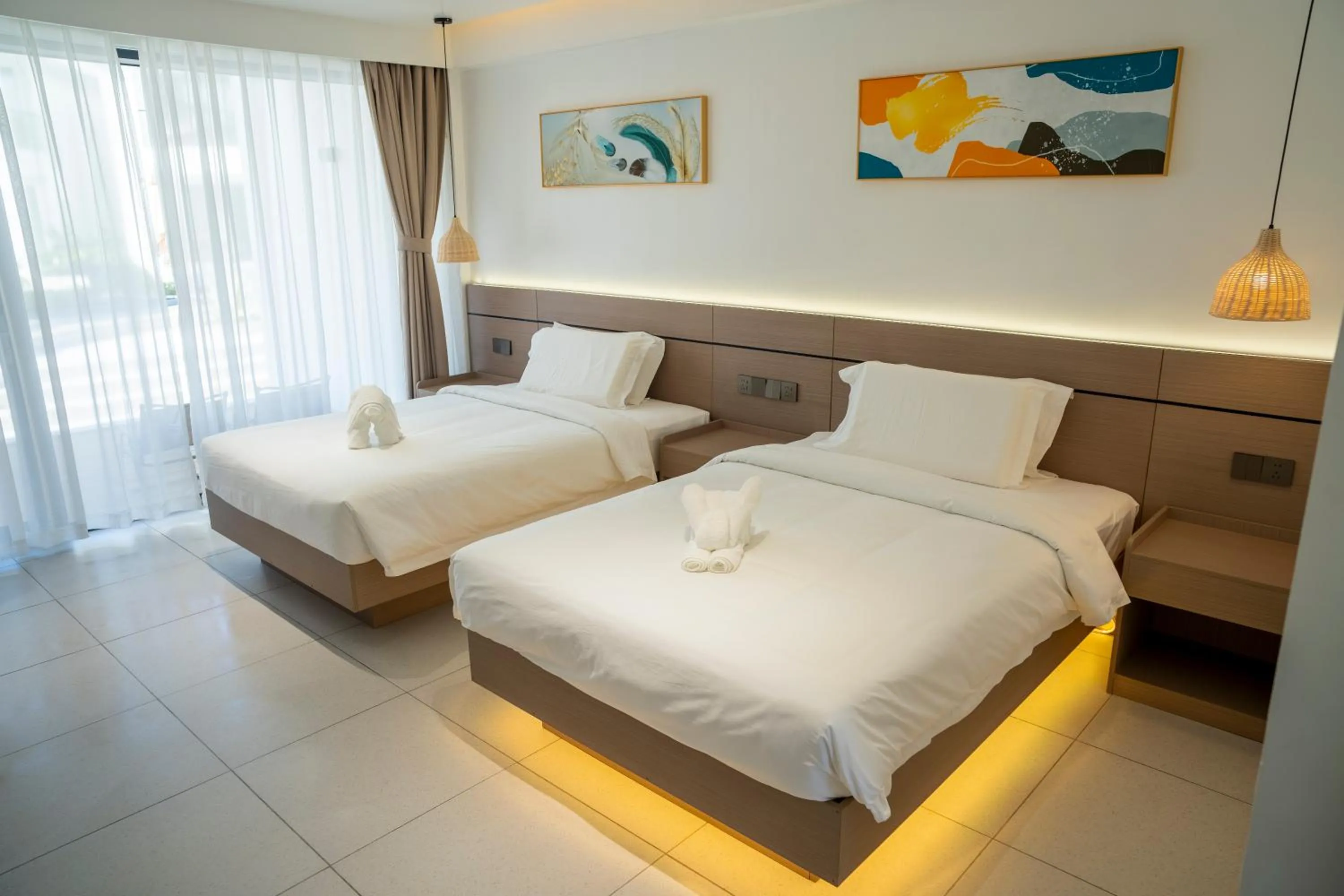 Bed in Willander Resort