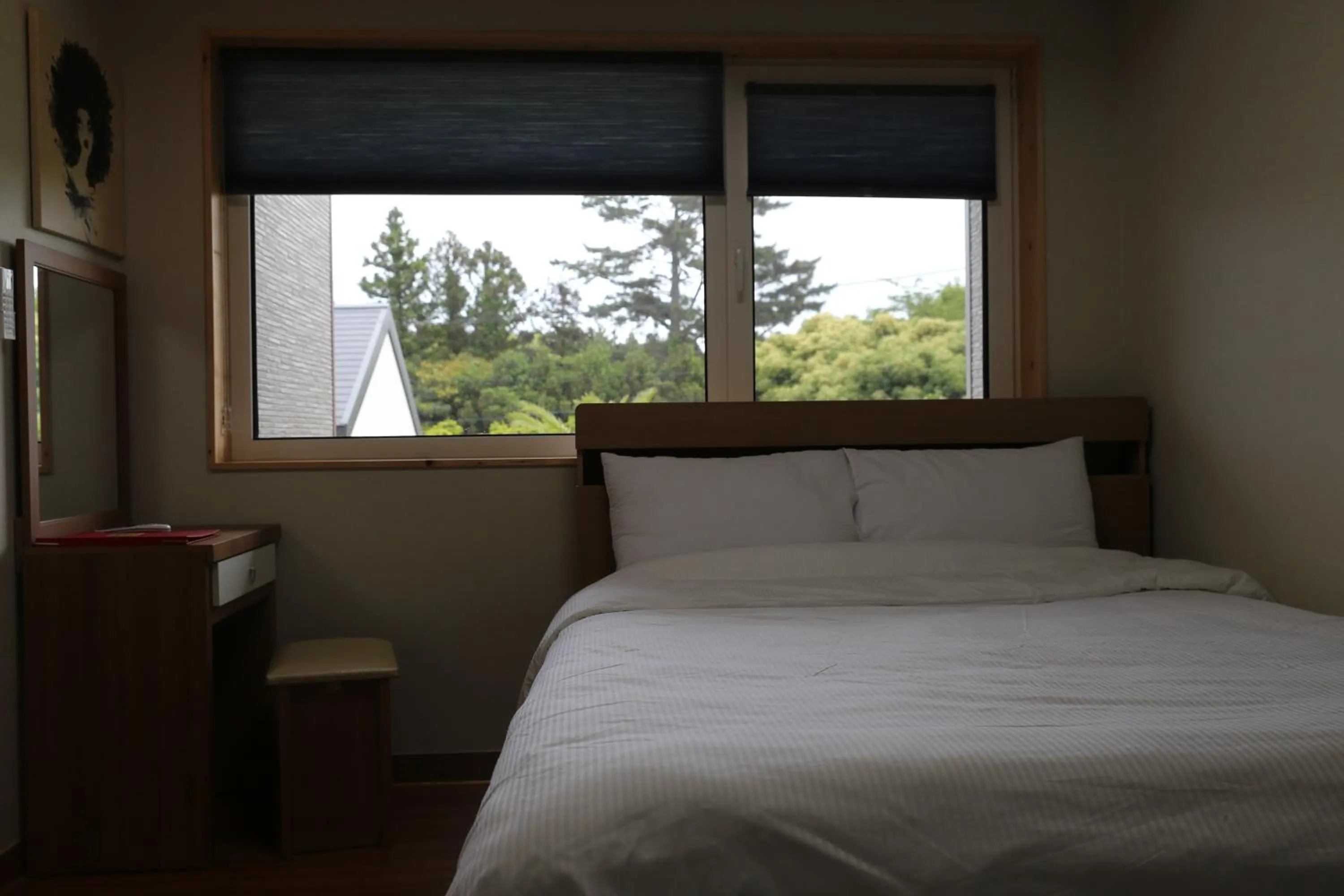 Bed in Jeju batdol guesthouse