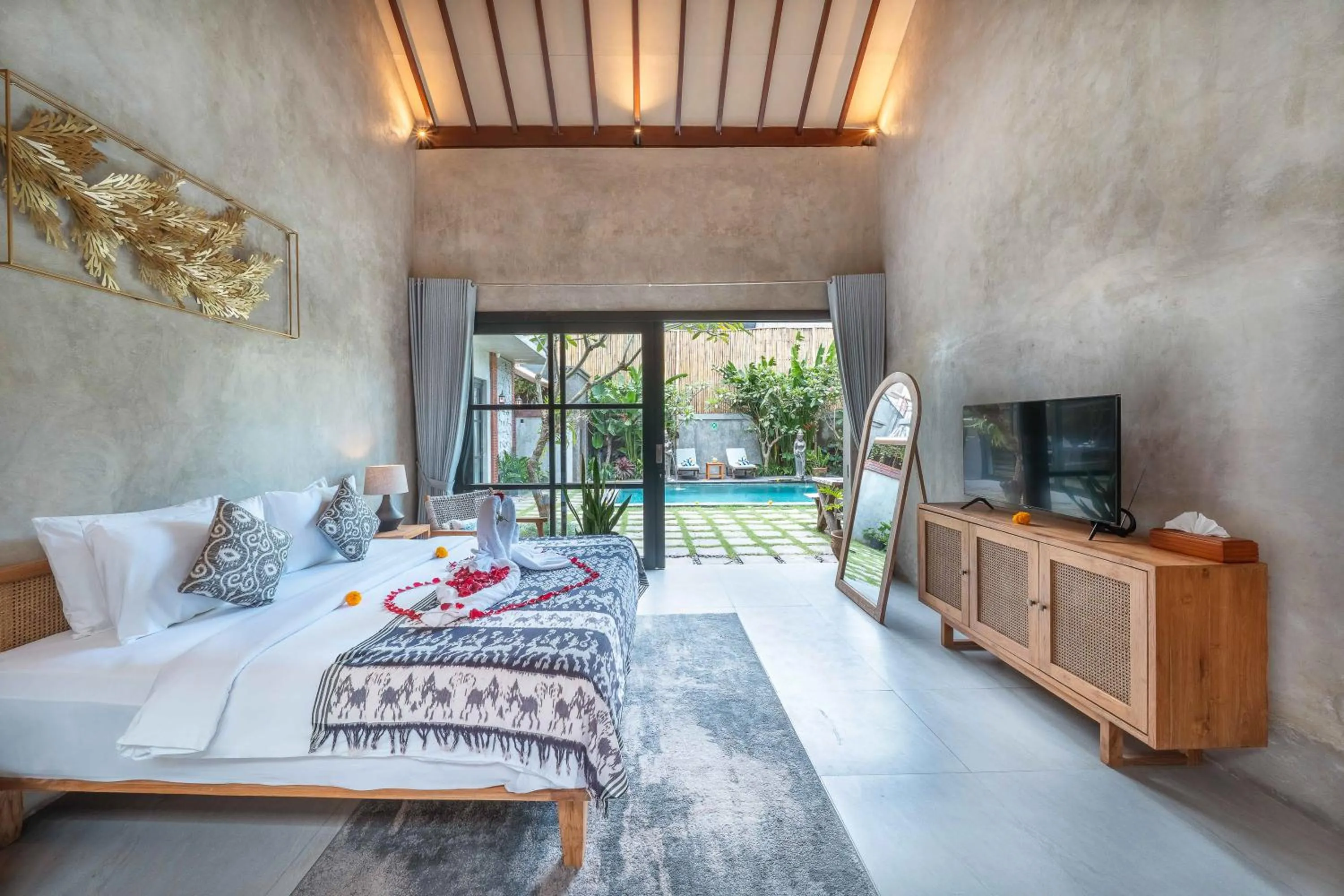 Bed in Villa Jonsu Uluwatu by Nagisa Bali