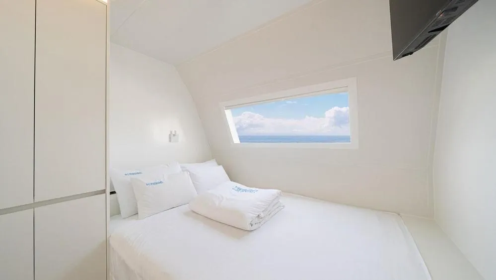 Bed in Gyeongju Viewdel Caravan Pension