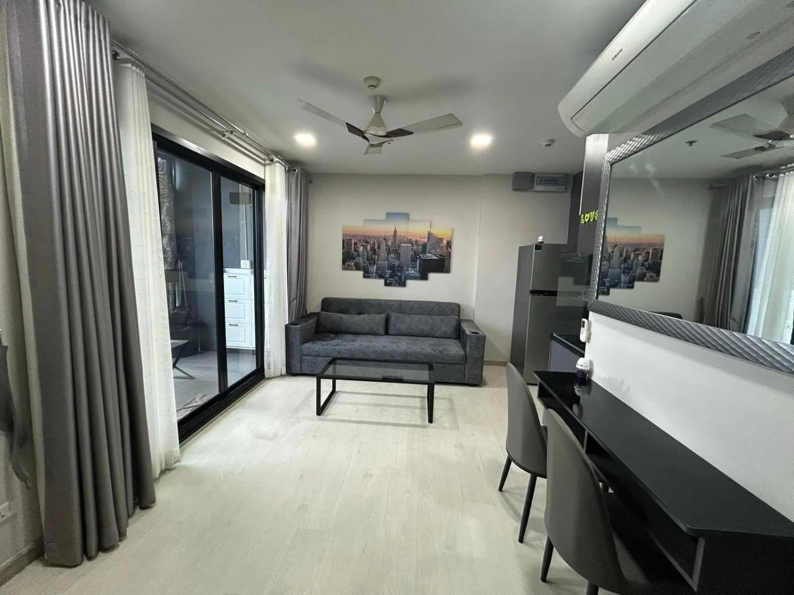 Living room in The Base Central Pattaya