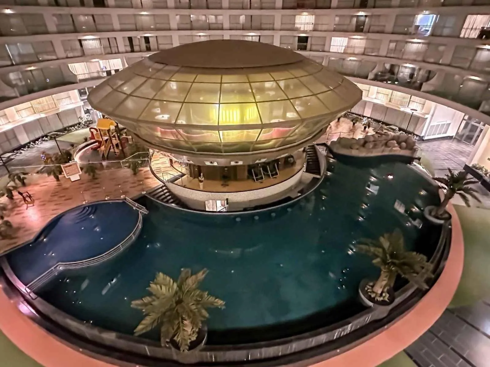 Pool view in Ambition studio apartment at rajhans belliza