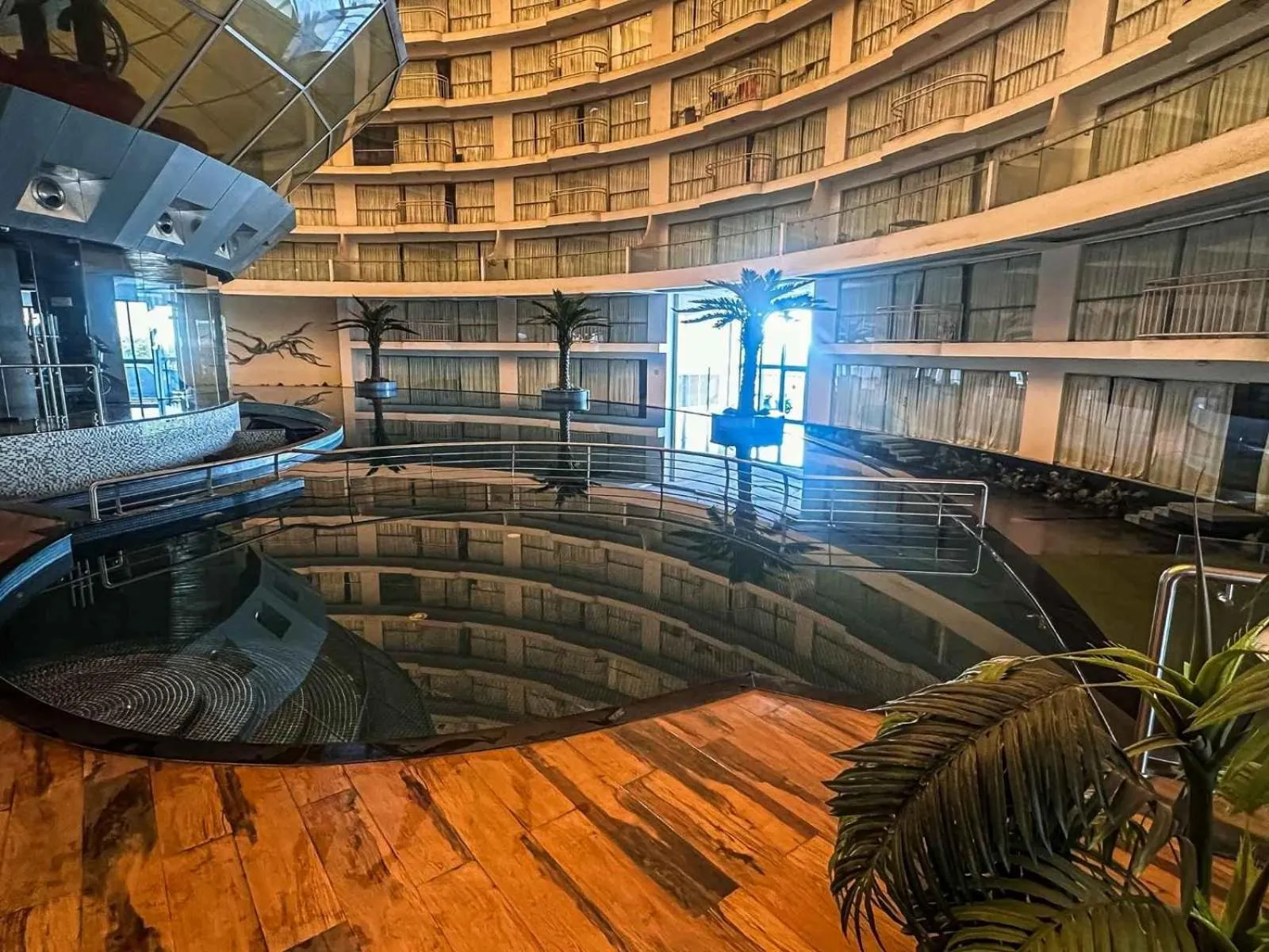 Swimming pool in Ambition studio apartment at rajhans belliza