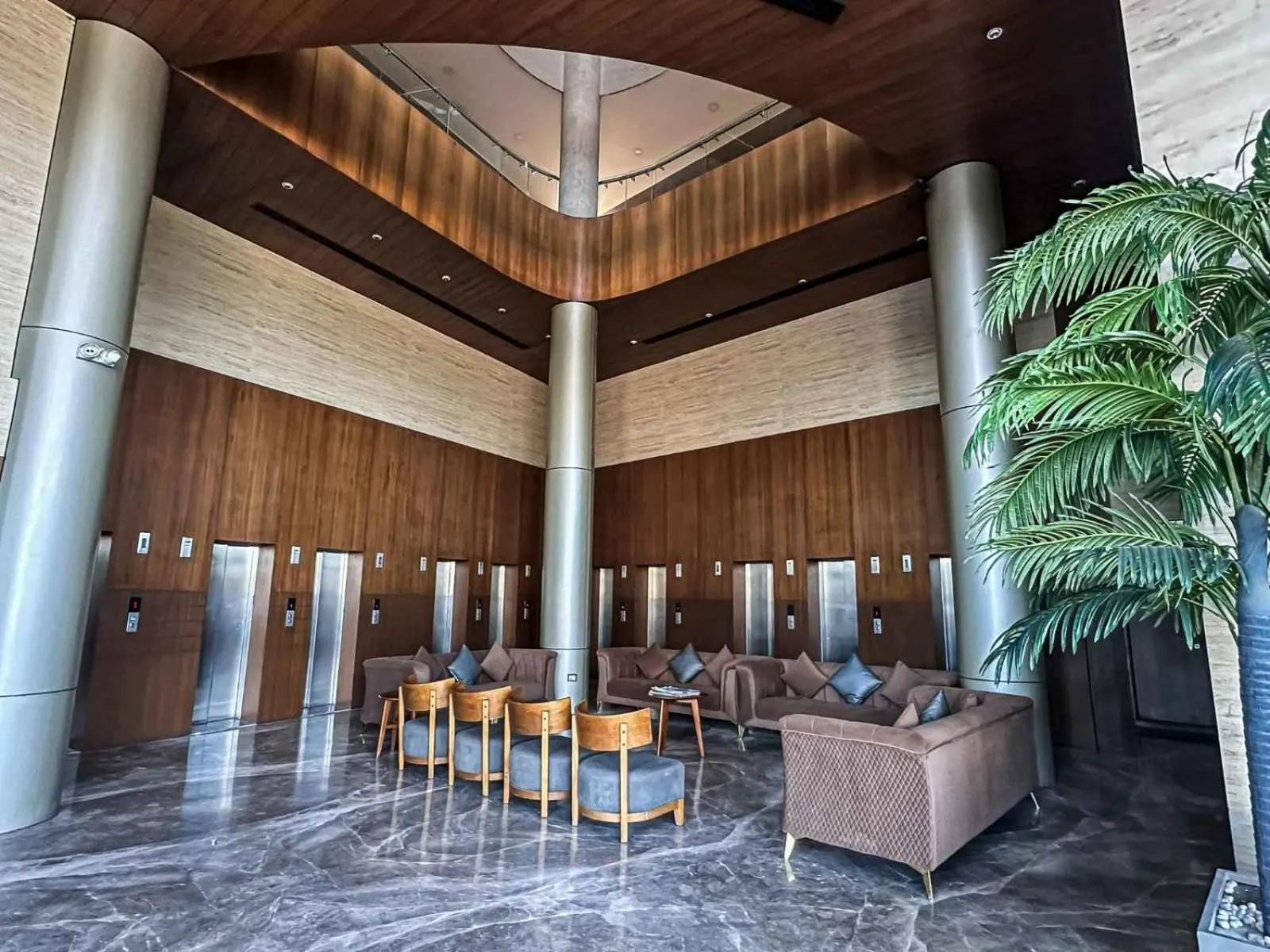 Seating area in Ambition studio apartment at weekend address