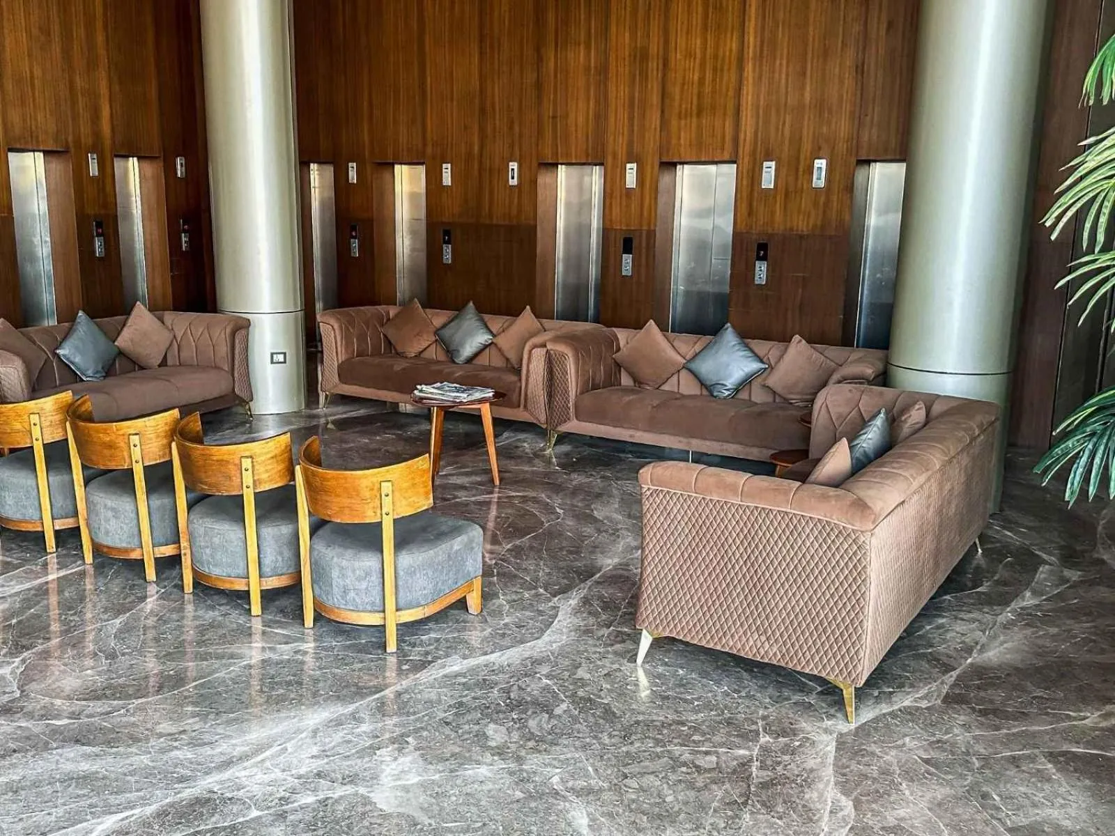 Seating area in Ambition studio apartment at weekend address