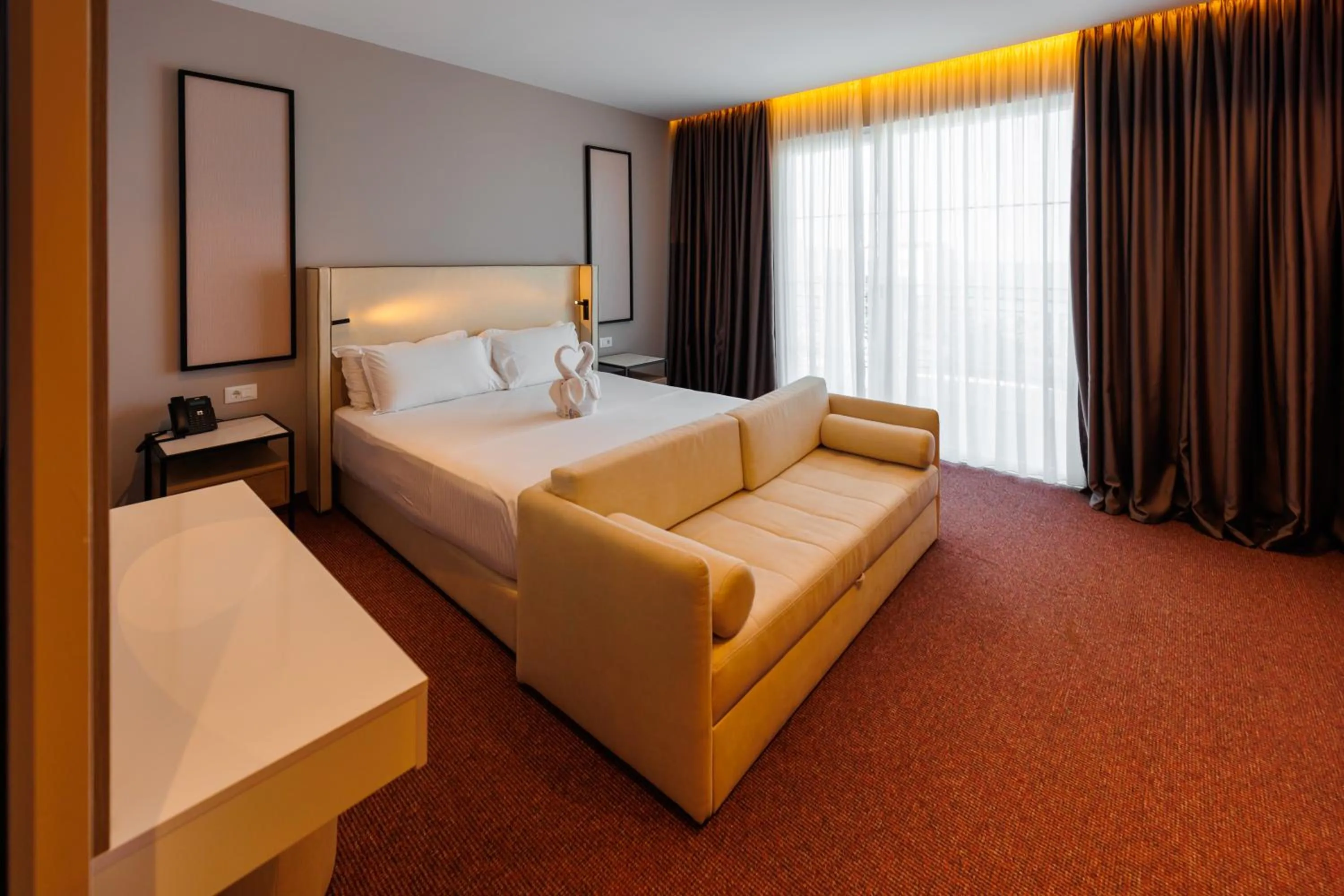 Bed in Hotel Amelia Mare