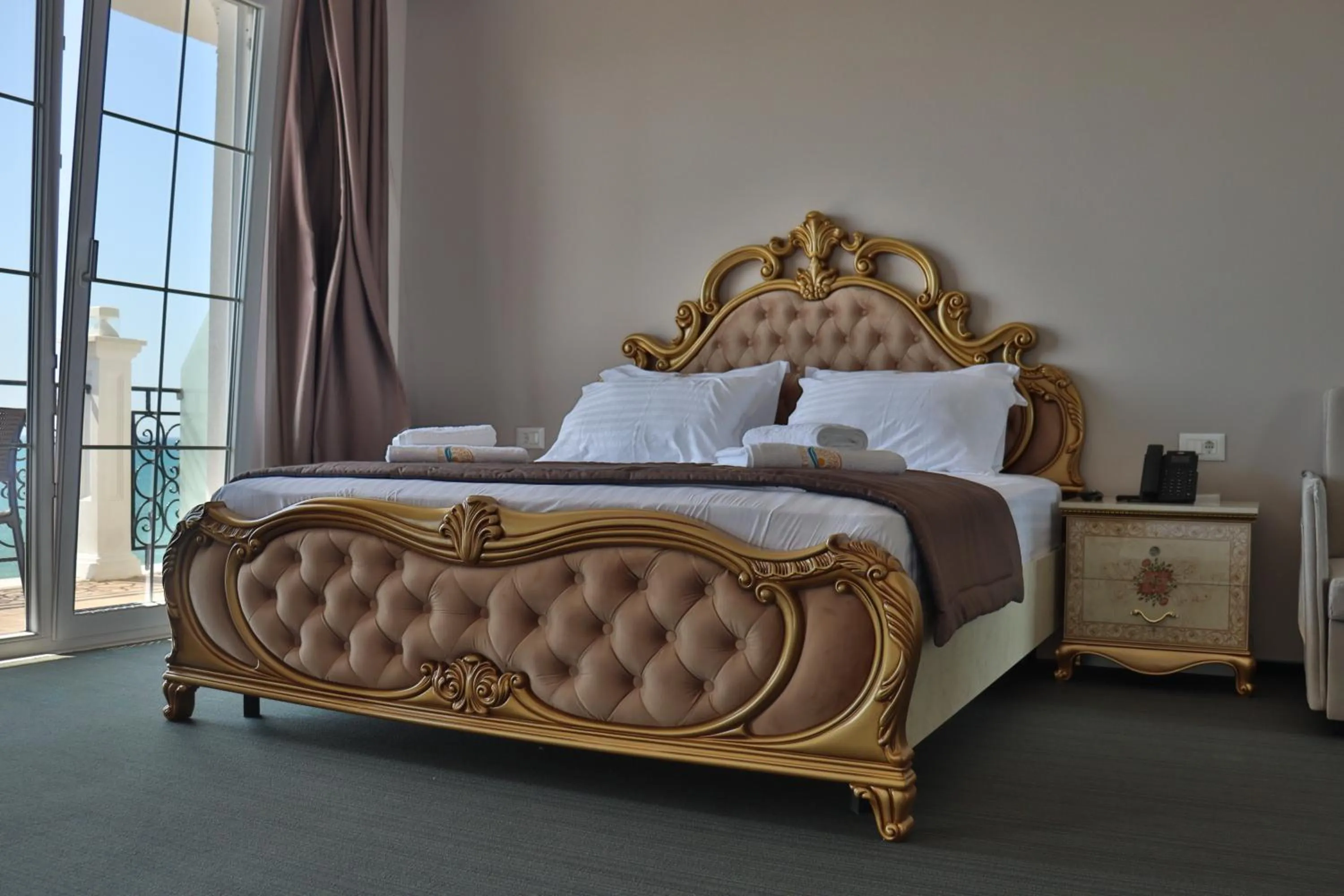 Bed in Hotel Amelia Mare