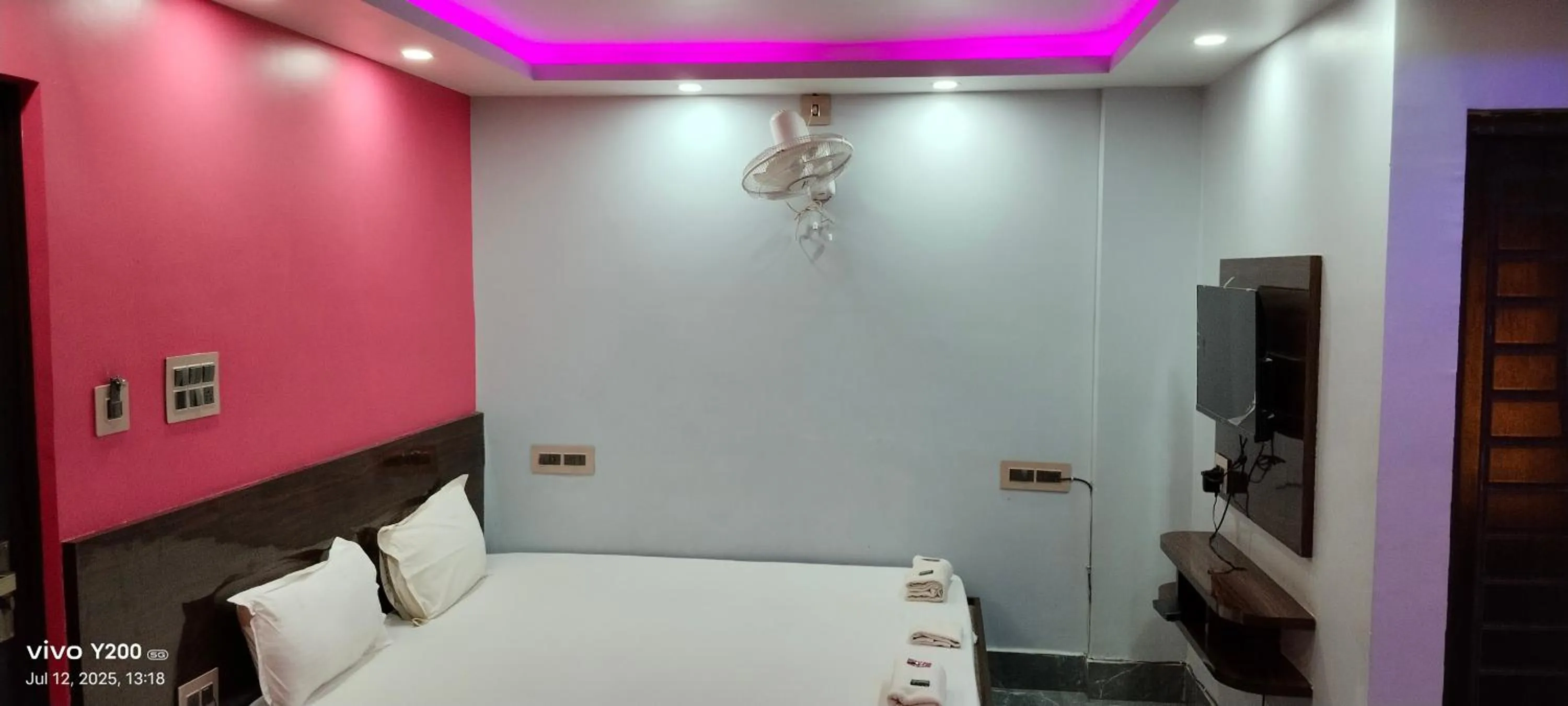 View (from property/room), Bed in Hotel Tulusi Inn ! Bolpur, Shantiniketan ! Luxury Feel In Budget