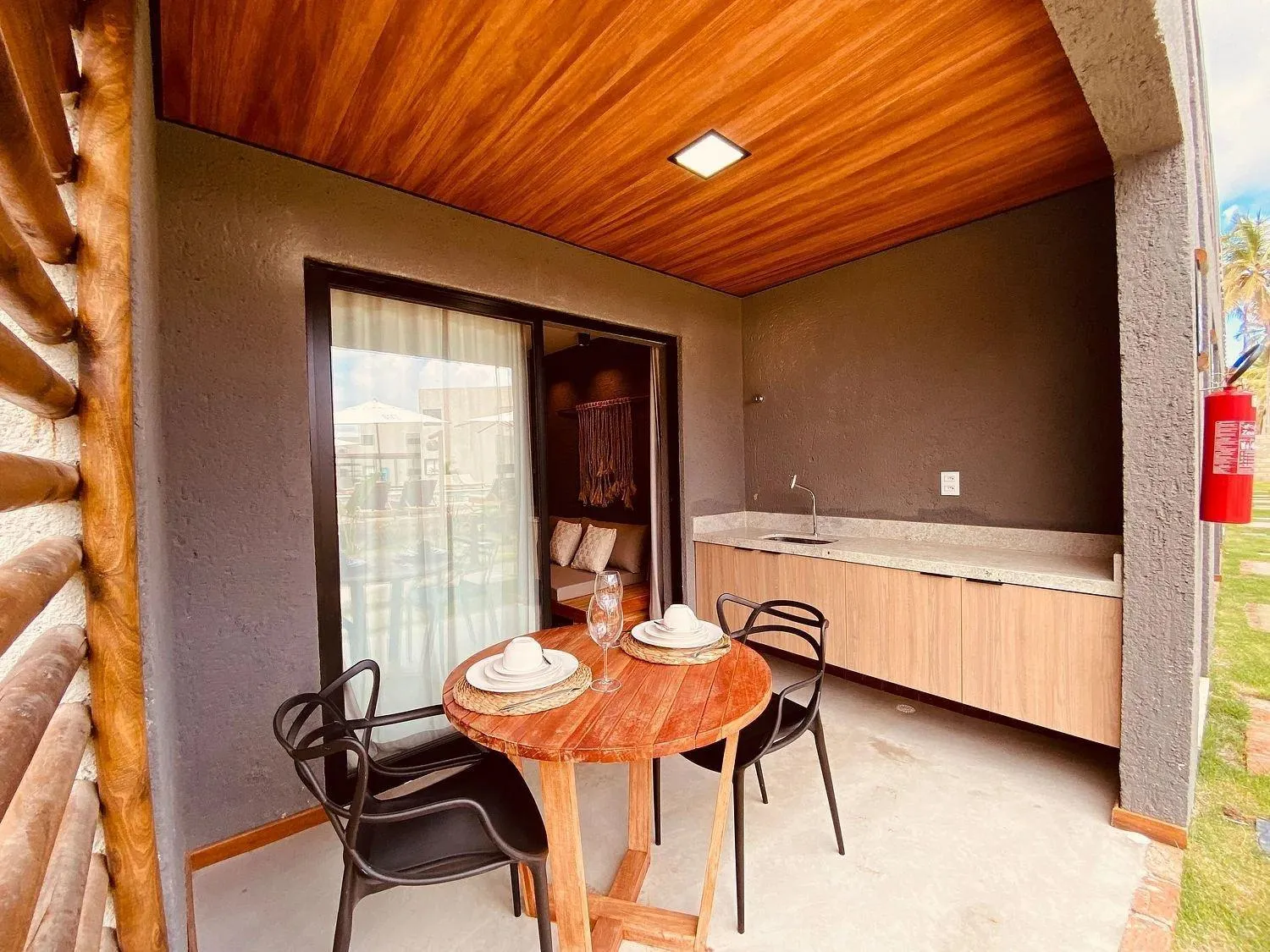 Balcony/Terrace in Villas Manatee Milagres por Quarto à Vista