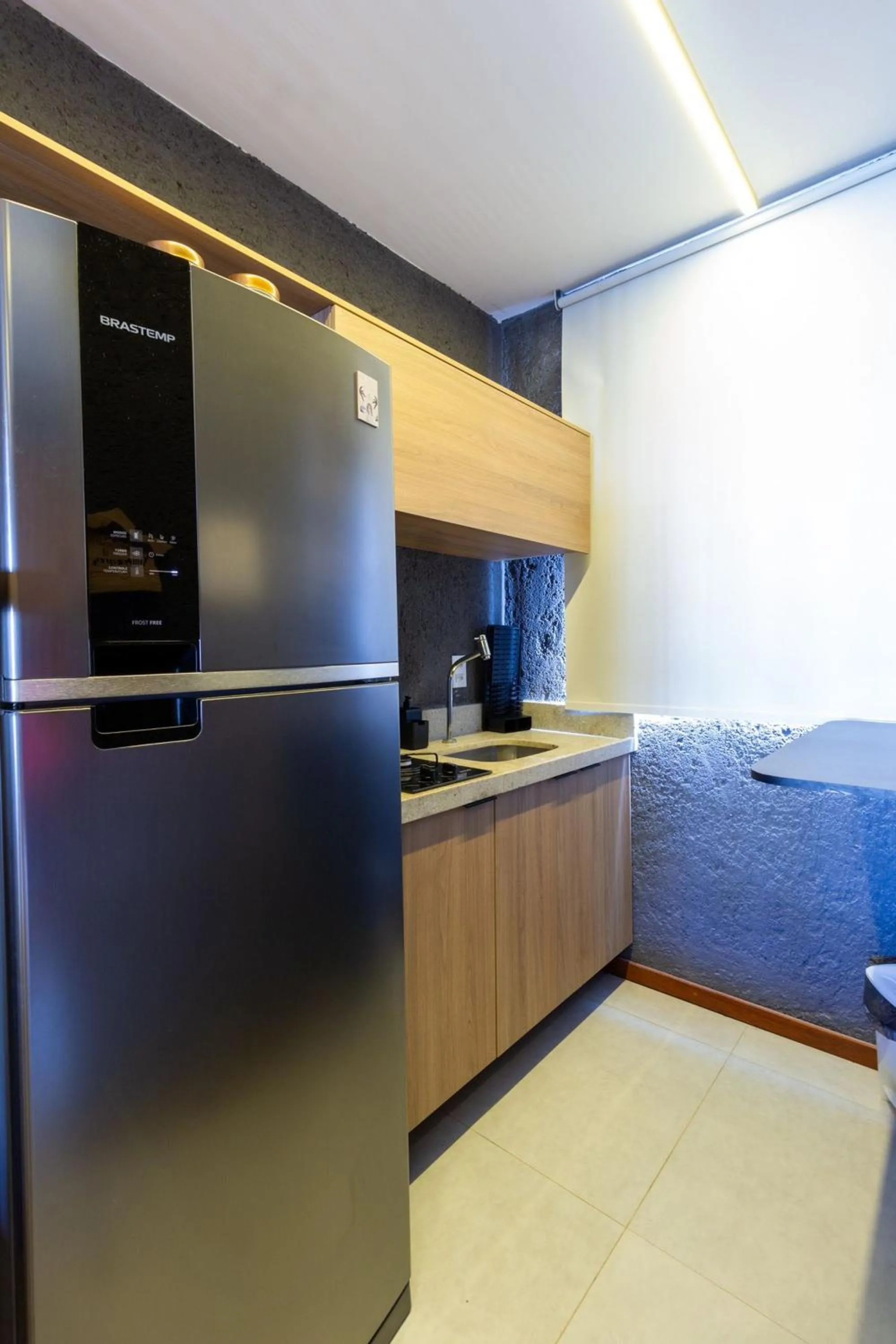 Kitchen or kitchenette in Villas Manatee Milagres por Quarto à Vista