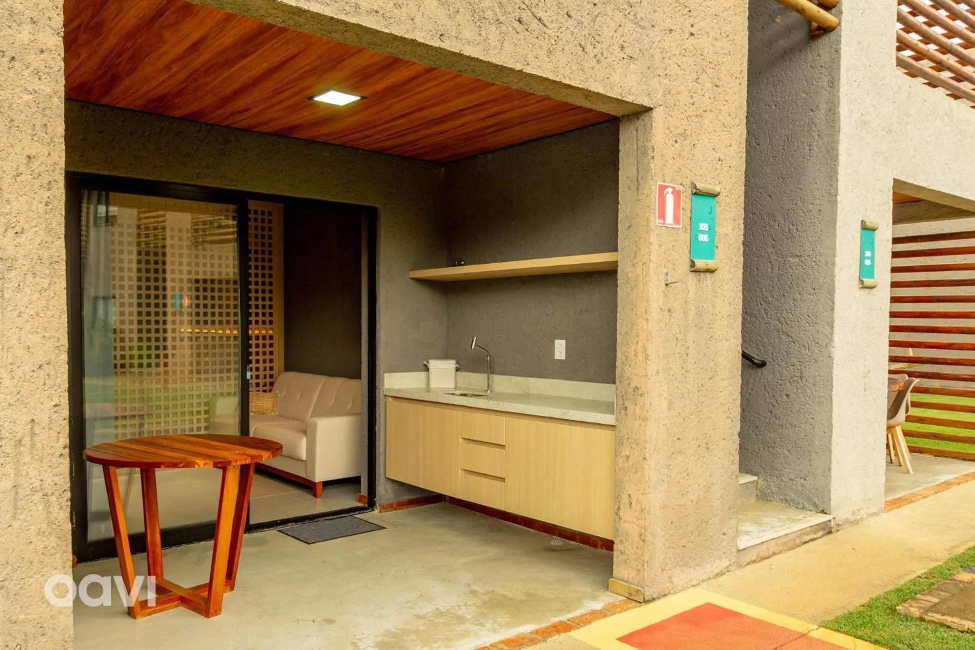 Living room in Villas Manatee Milagres por Quarto à Vista