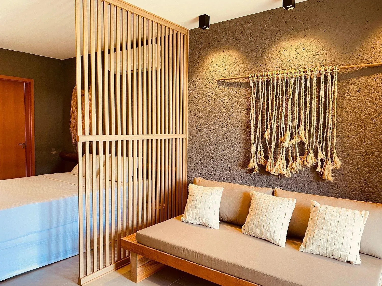 View (from property/room), Bed in Villas Manatee Milagres por Quarto à Vista