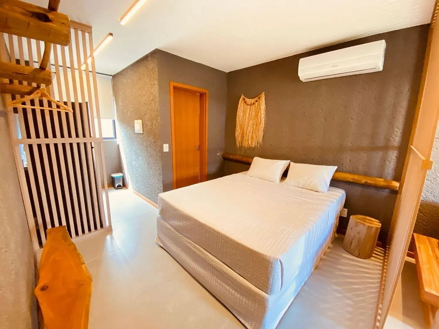 View (from property/room), Bed in Villas Manatee Milagres por Quarto à Vista