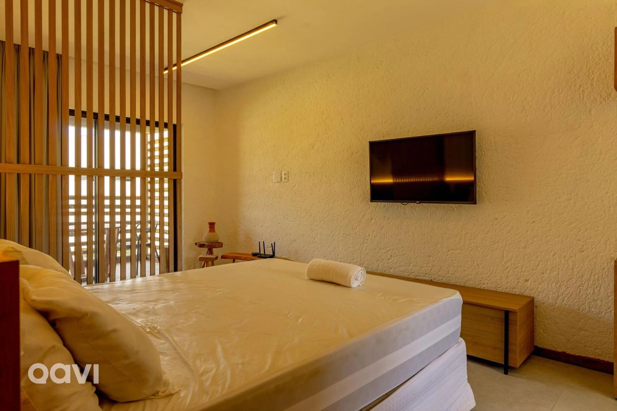 Bedroom, Bed in Villas Manatee Milagres por Quarto à Vista