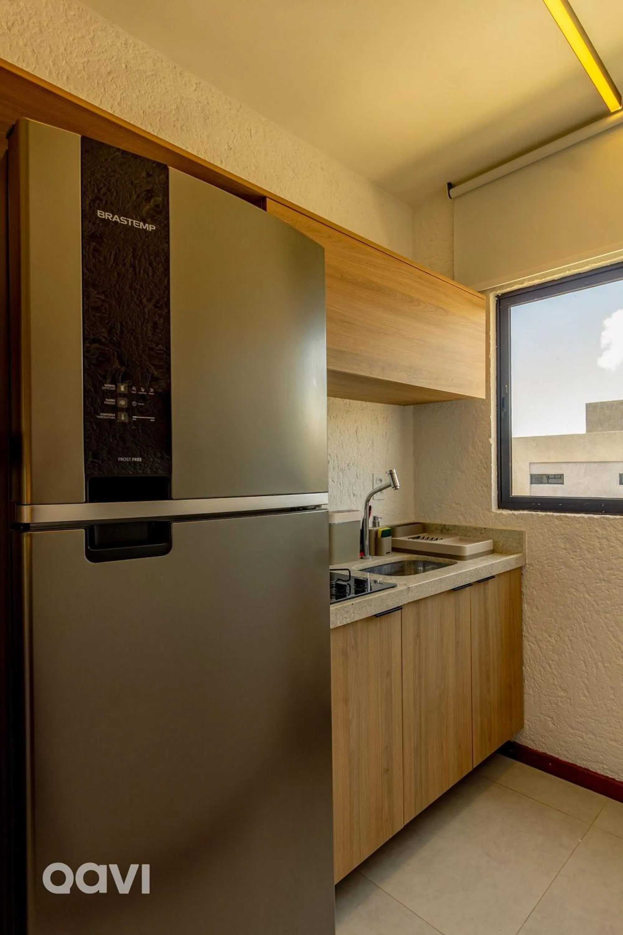 Kitchen or kitchenette in Villas Manatee Milagres por Quarto à Vista