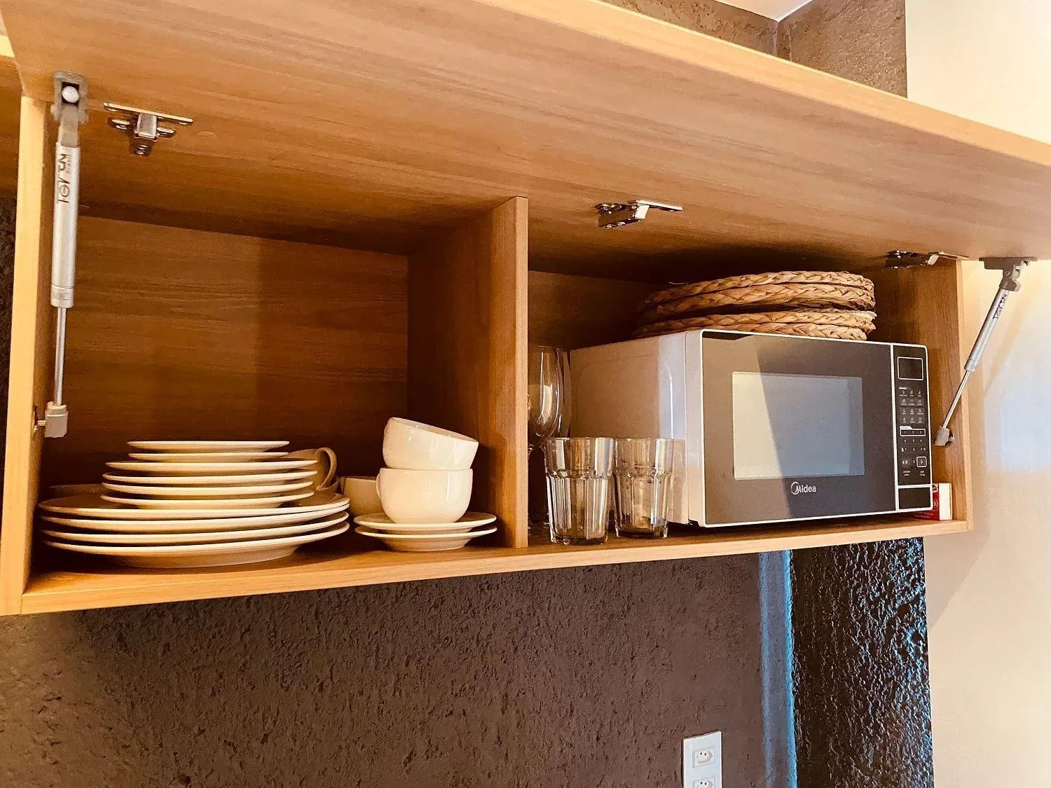 Kitchen or kitchenette in Villas Manatee Milagres por Quarto à Vista