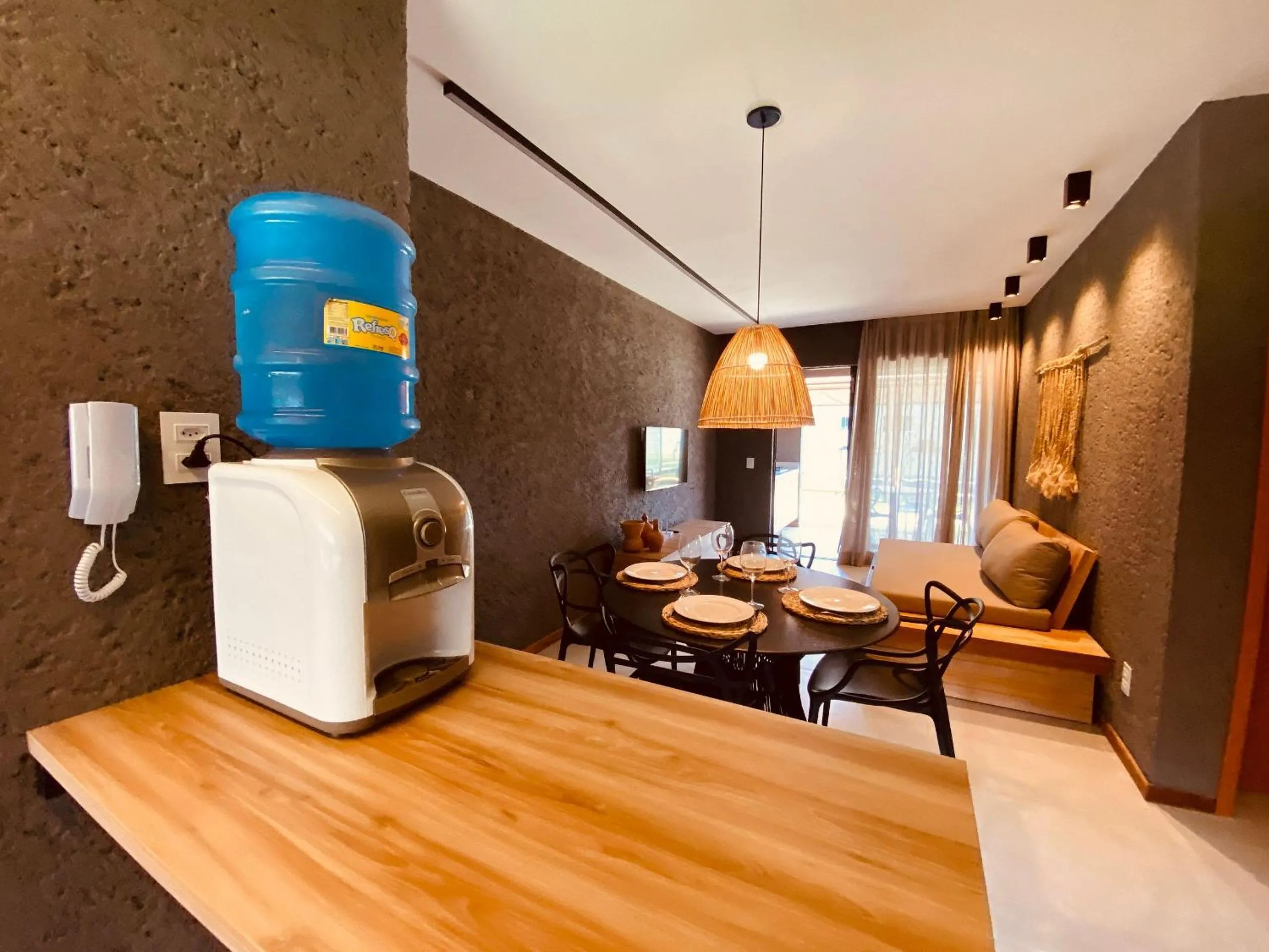 Kitchen or kitchenette in Villas Manatee Milagres por Quarto à Vista