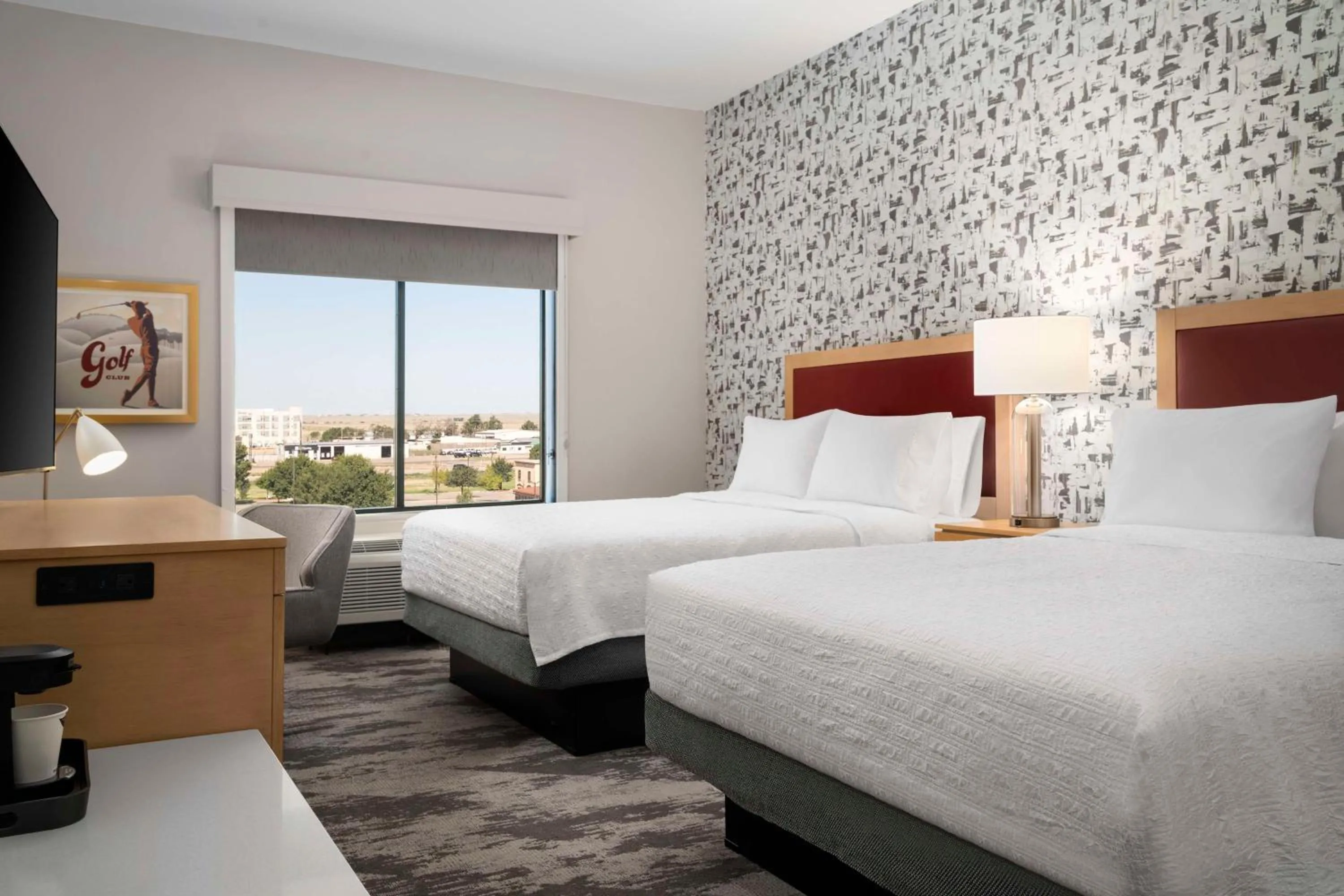 Bed in Hampton Inn & Suites Amarillo West