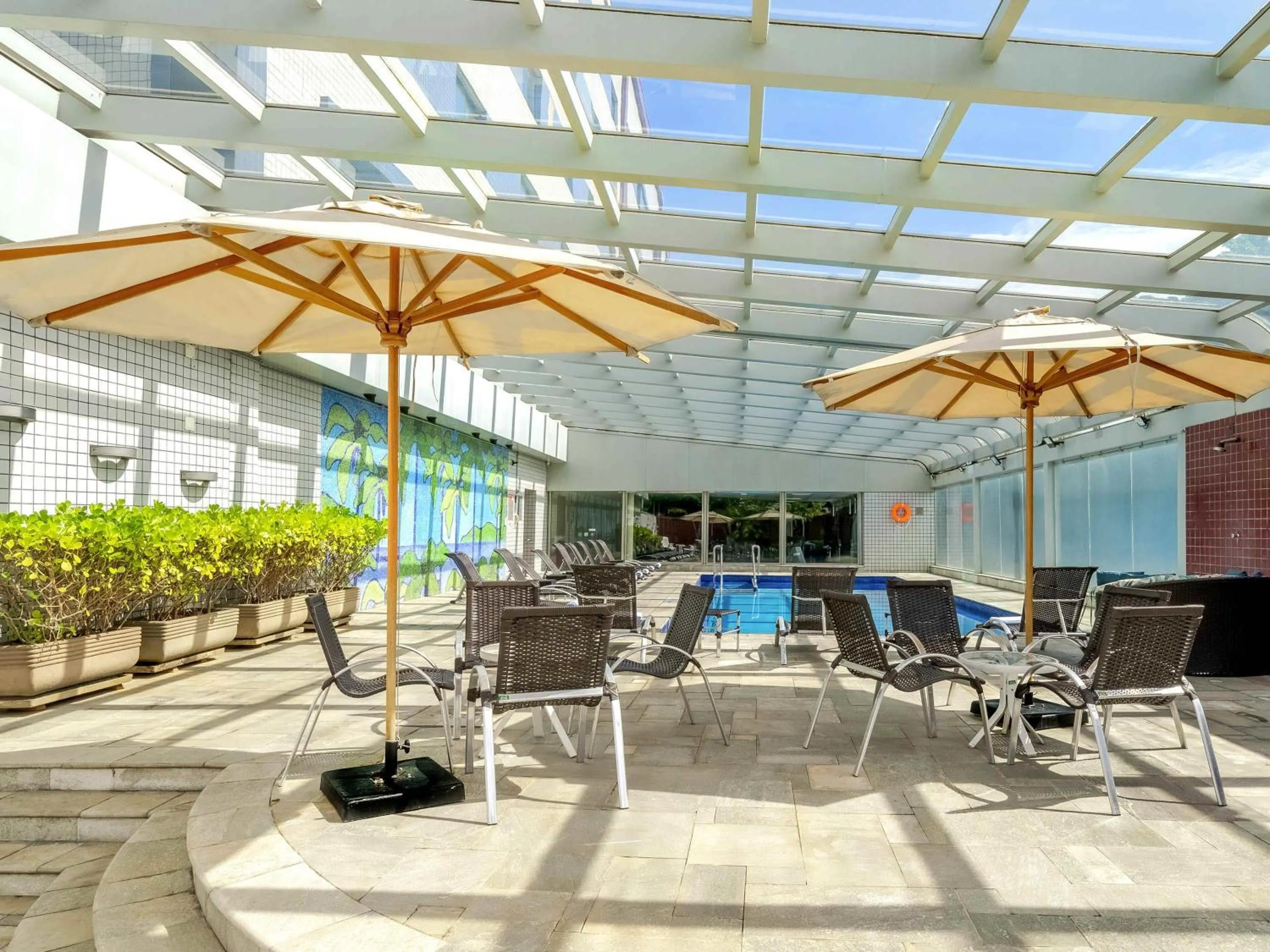 Pool view in Novotel Sao Paulo Center Norte