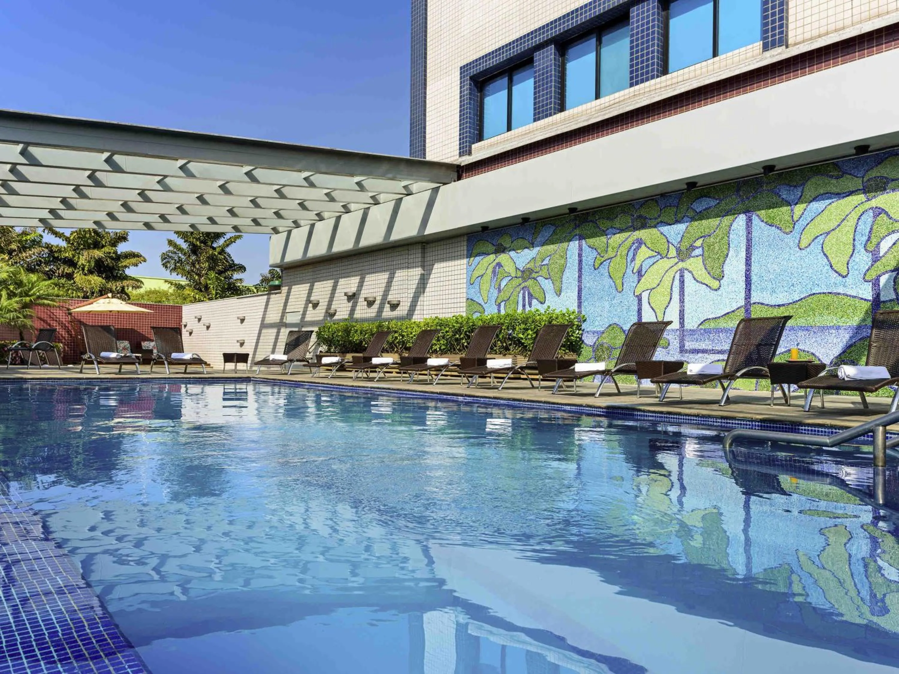 Pool view in Novotel Sao Paulo Center Norte