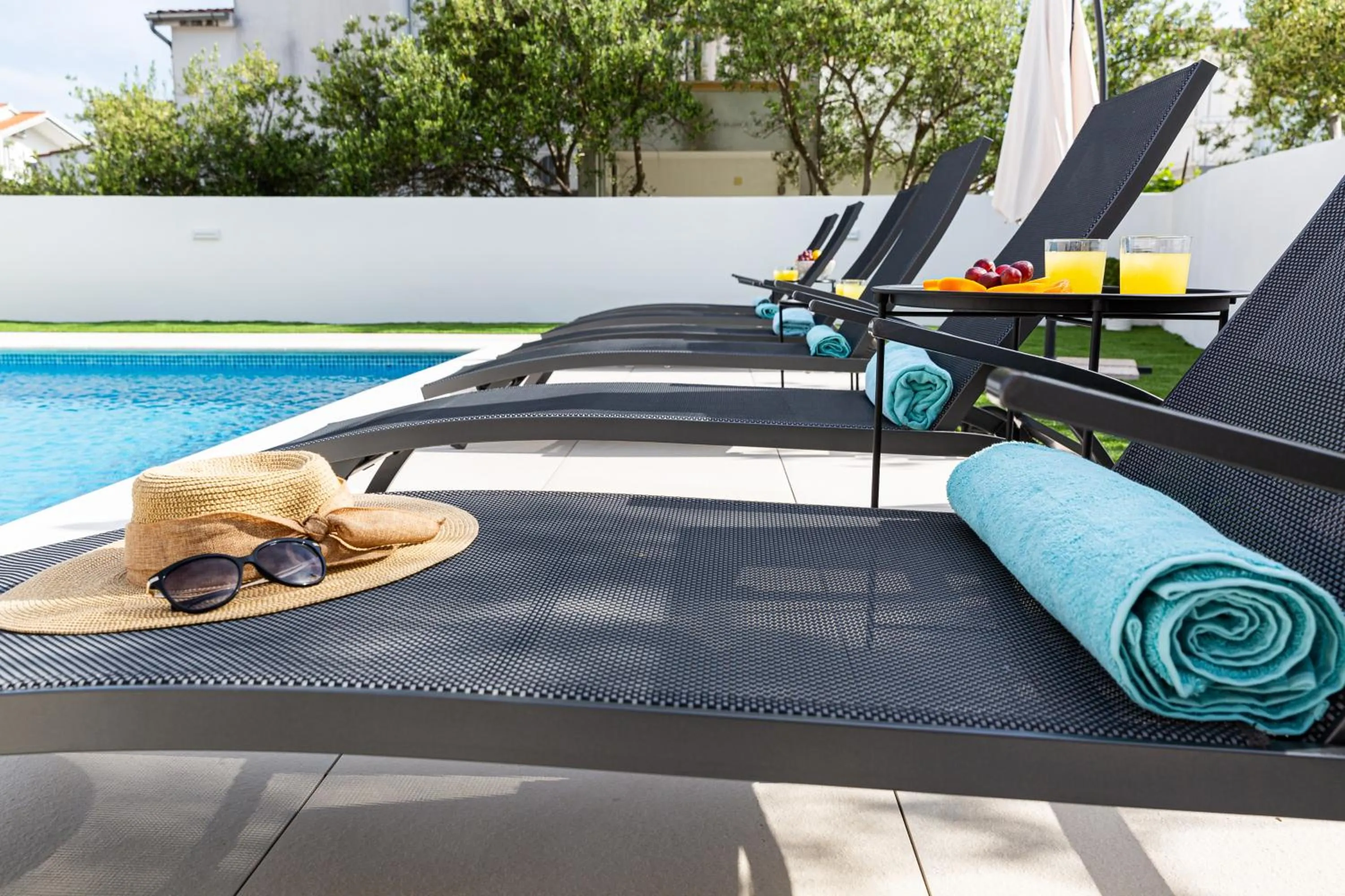 Pool view in Villa Corcovado Deluxe Apartments with Heated Pool