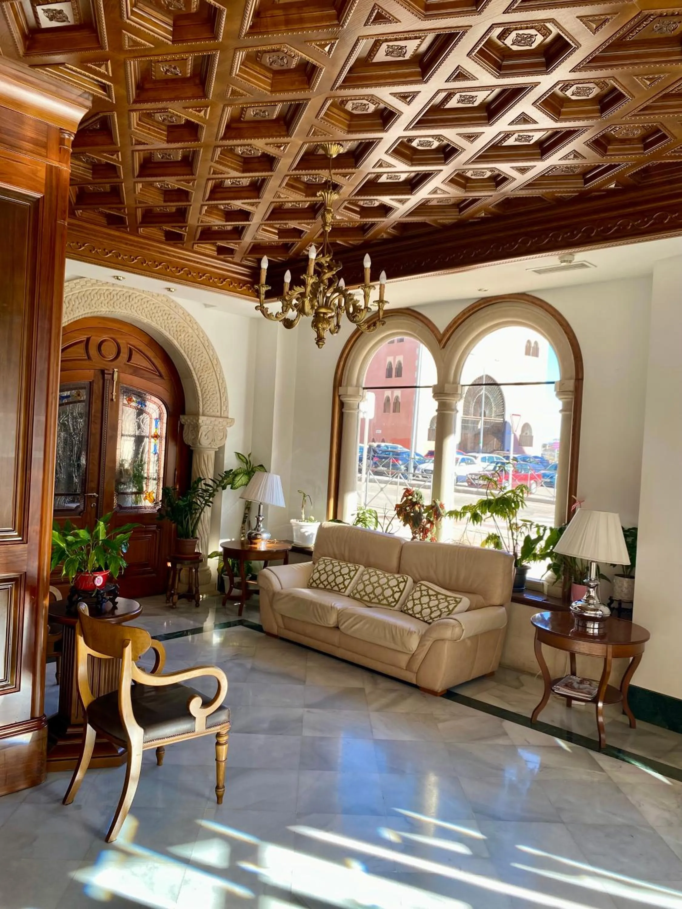 Lobby or reception in Hotel Aranda