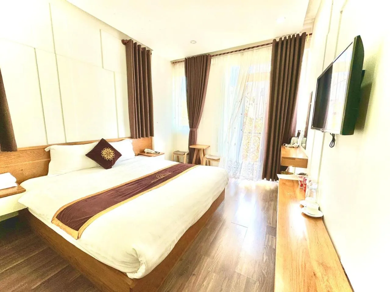 Bed in Phương Anh Valley Hotel