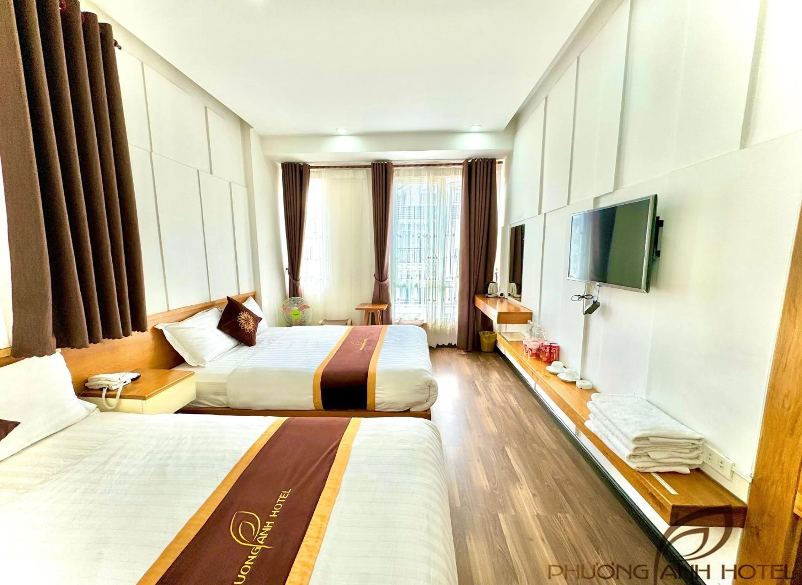 Bed in Phương Anh Valley Hotel