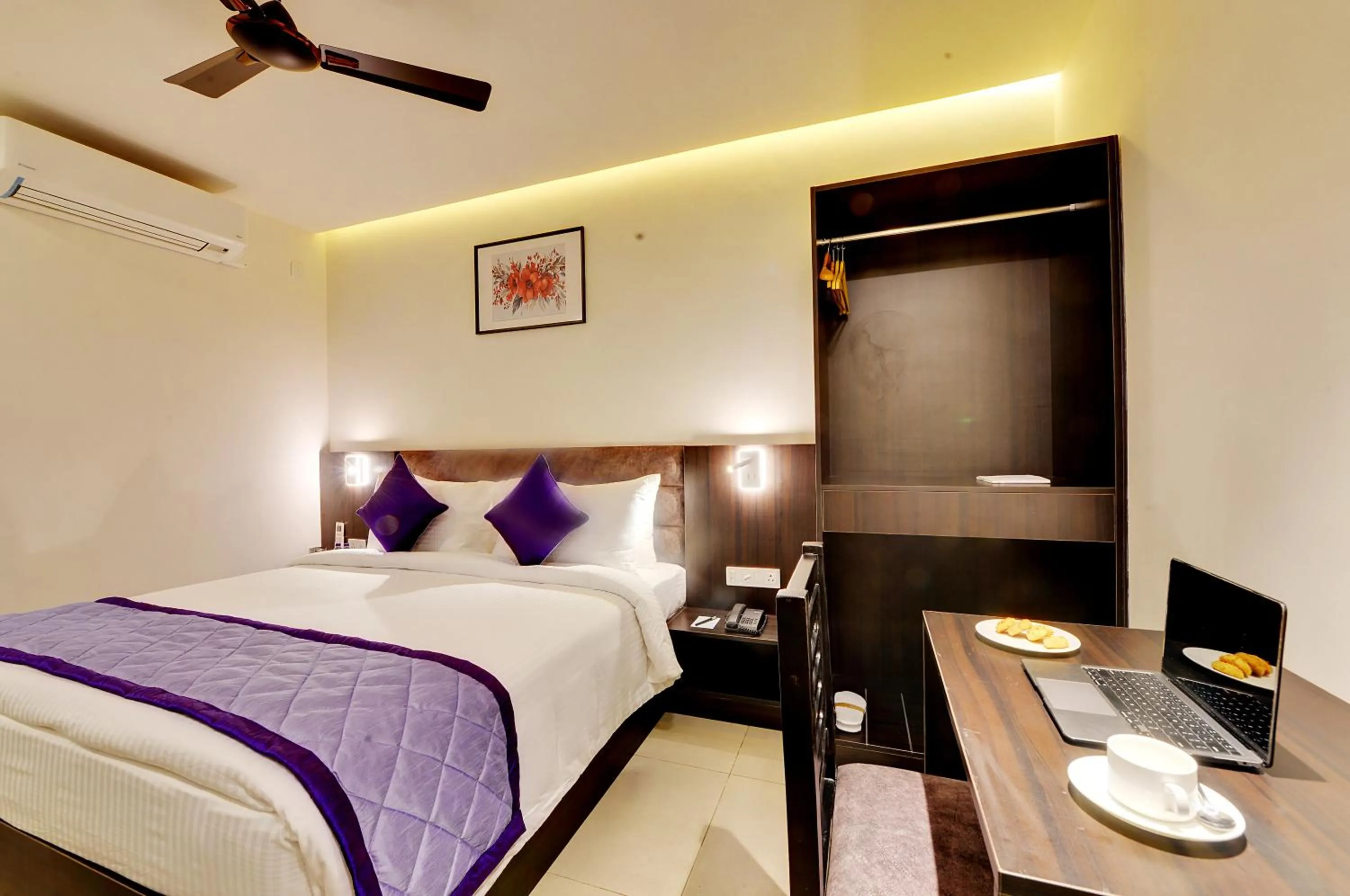 Bed in The Lavender Hotel