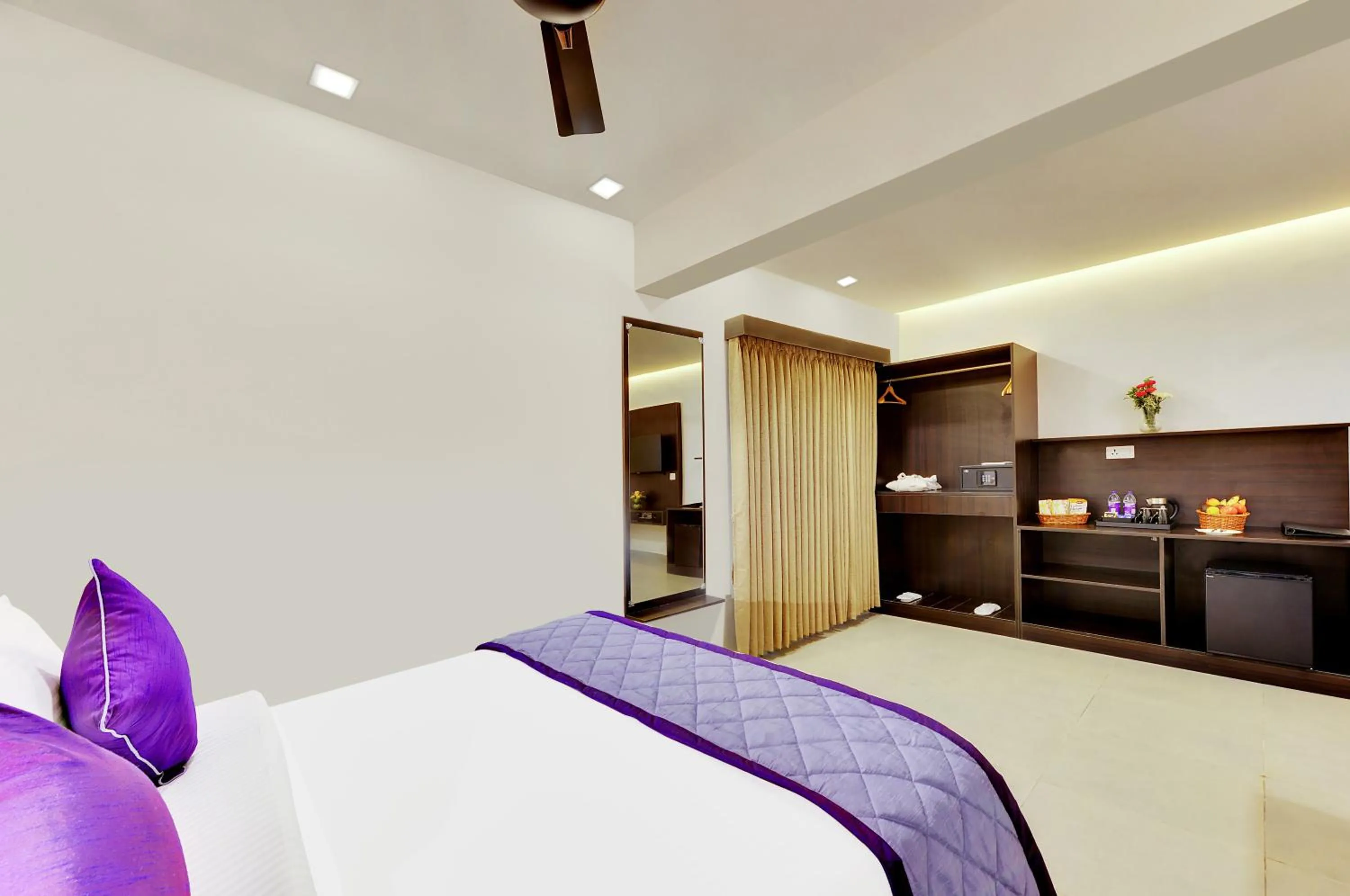 Bed in The Lavender Hotel