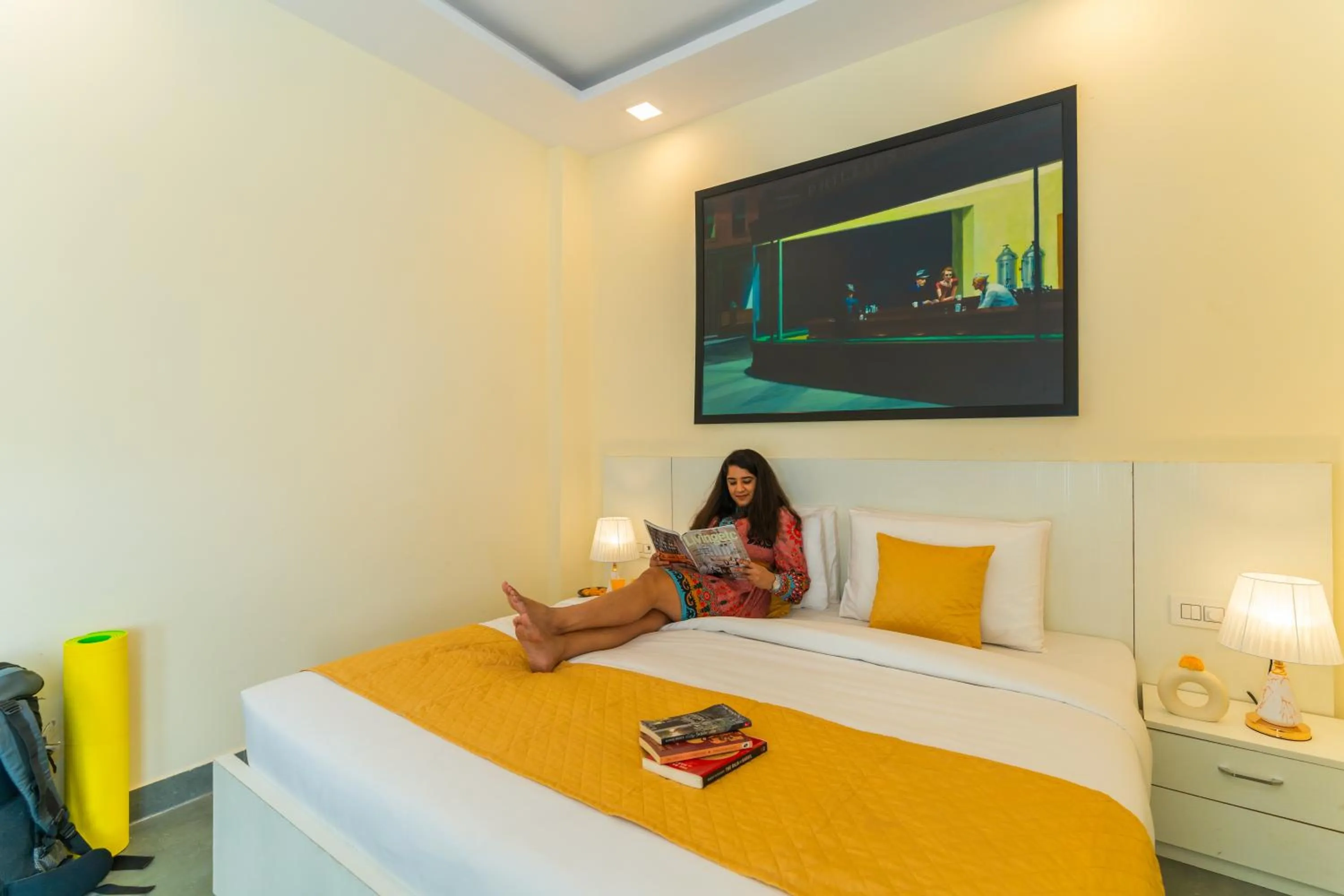 Bed in The Social Stays Rishikesh