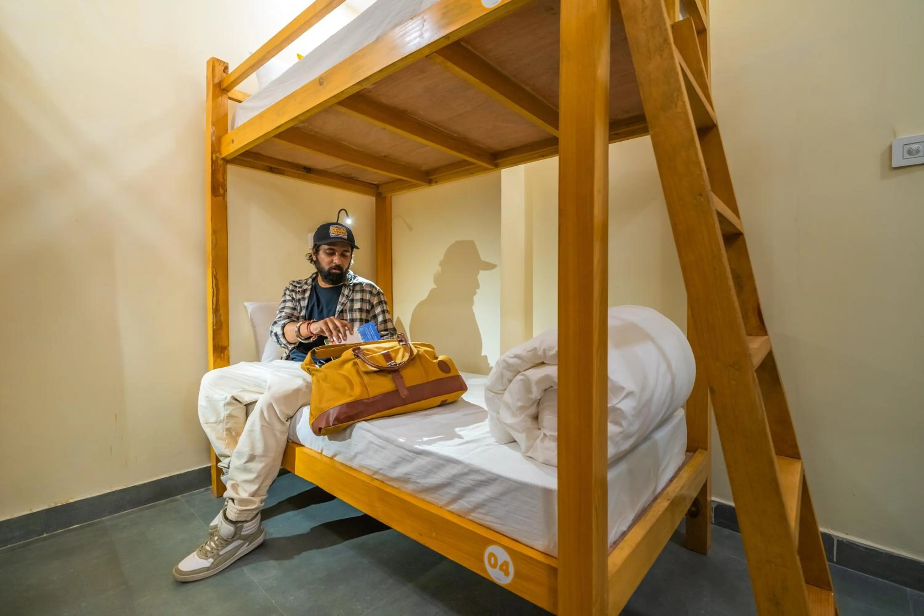 Bed in The Social Stays Rishikesh