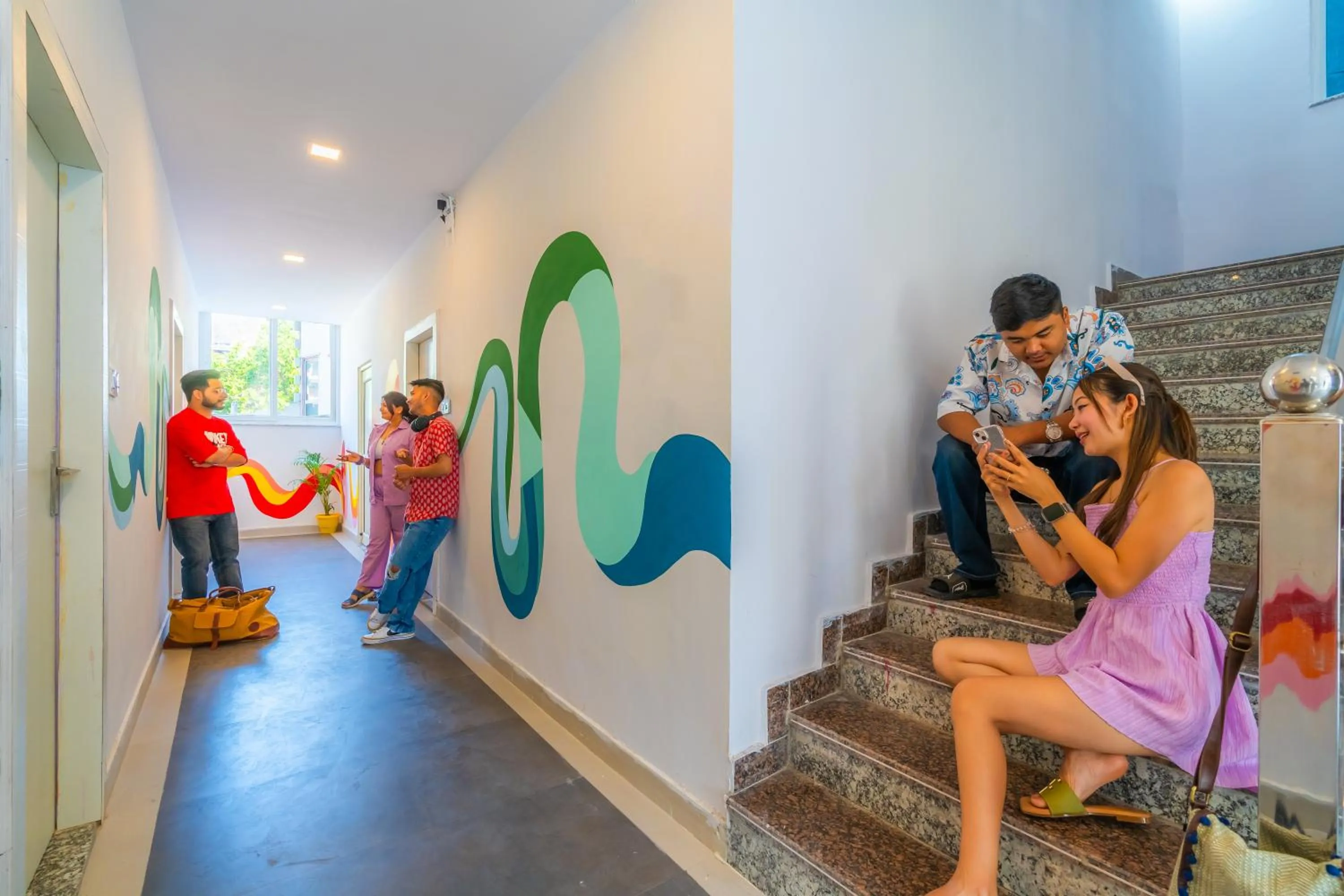 Patio in The Social Stays Rishikesh