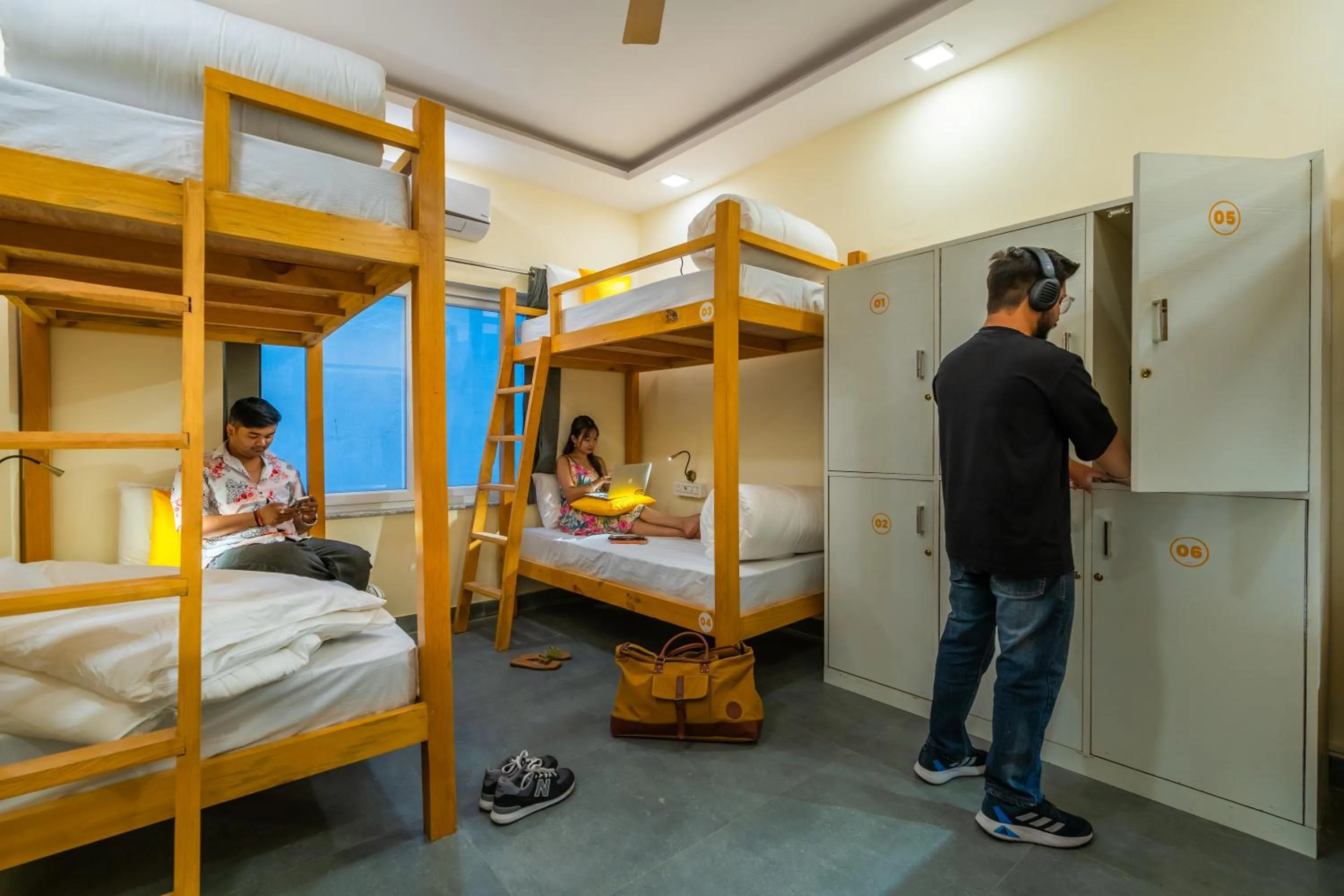 Bed in The Social Stays Rishikesh