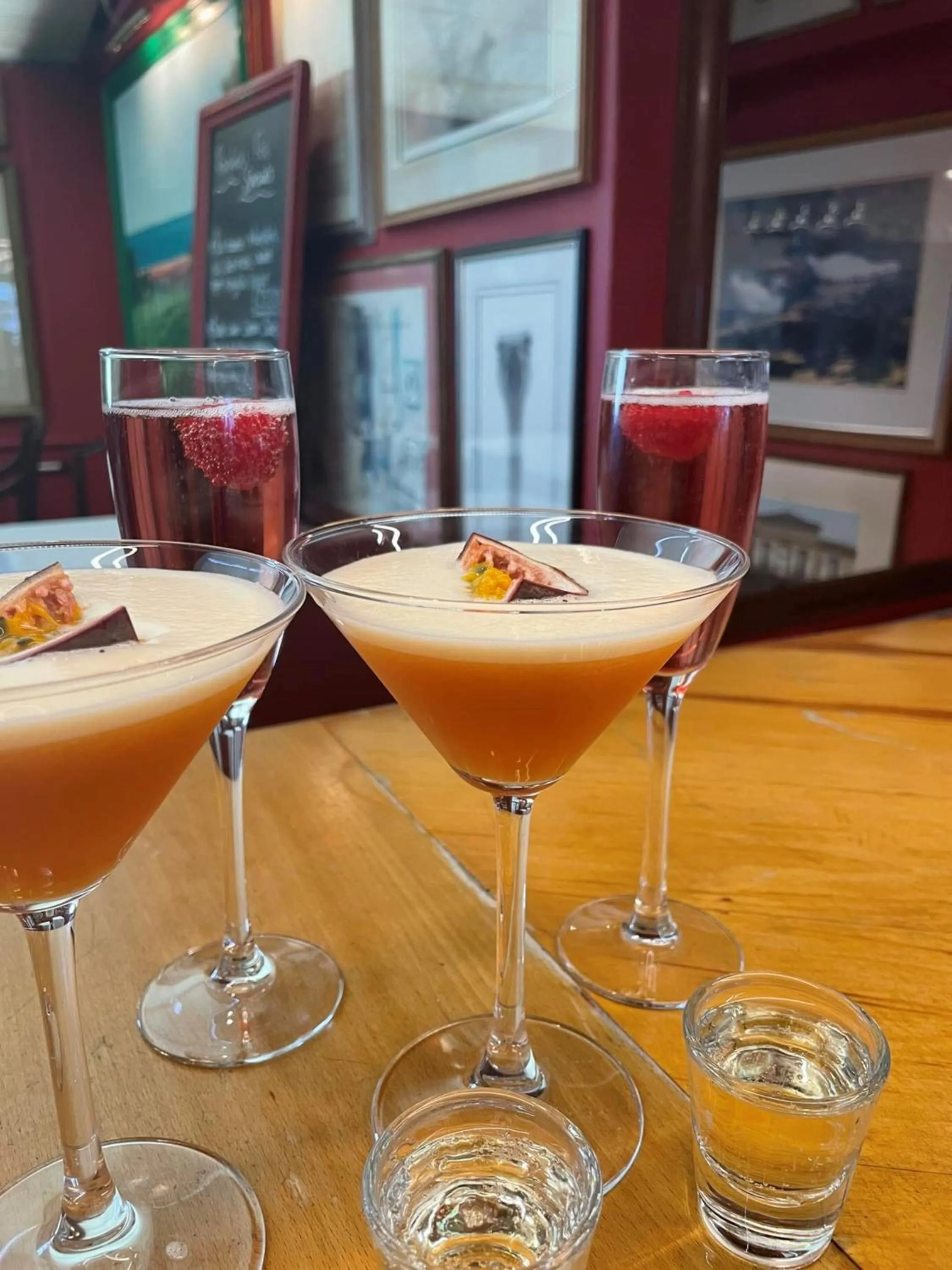 Drinks in Ranfield's Brasserie Hotel Rooms