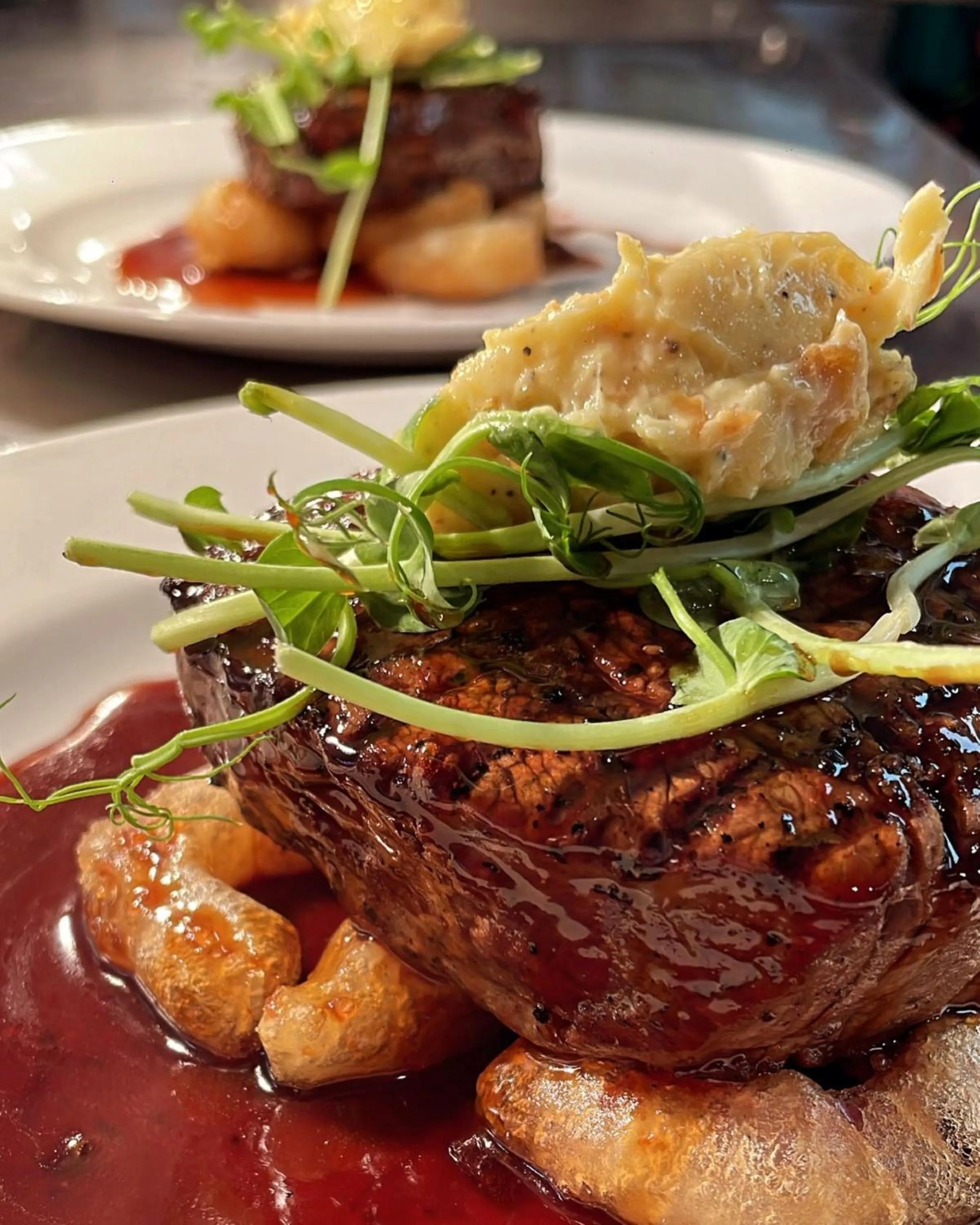 Food close-up in Ranfield's Brasserie Hotel Rooms