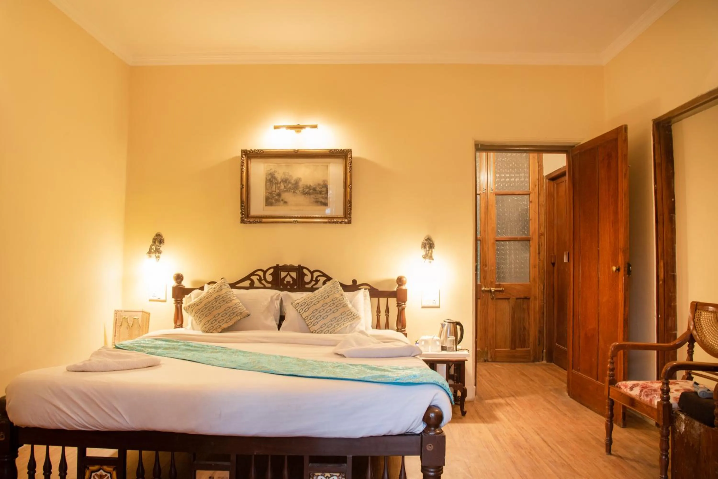 Bed in Shimla British Resort