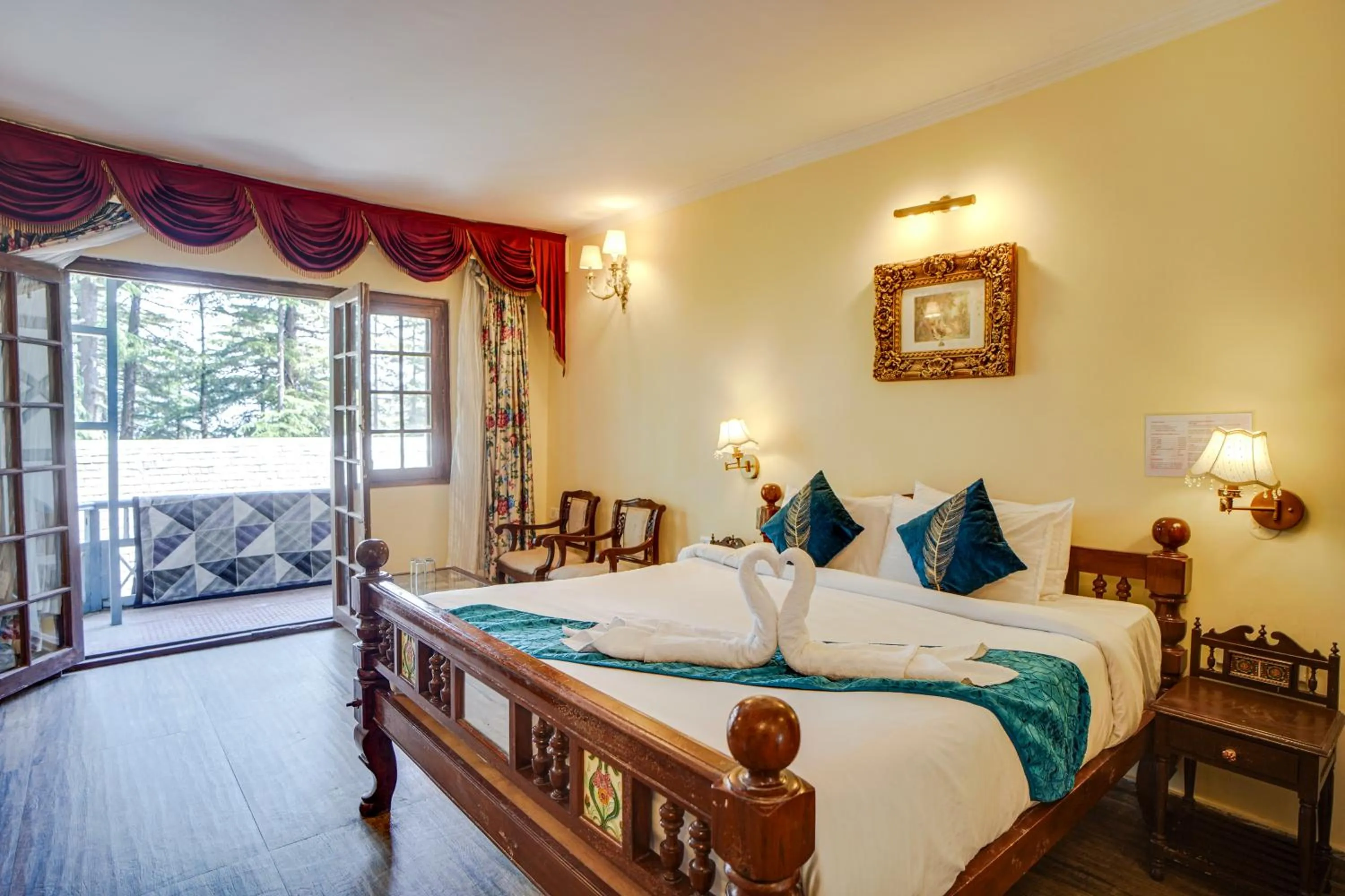 Bed in Shimla British Resort