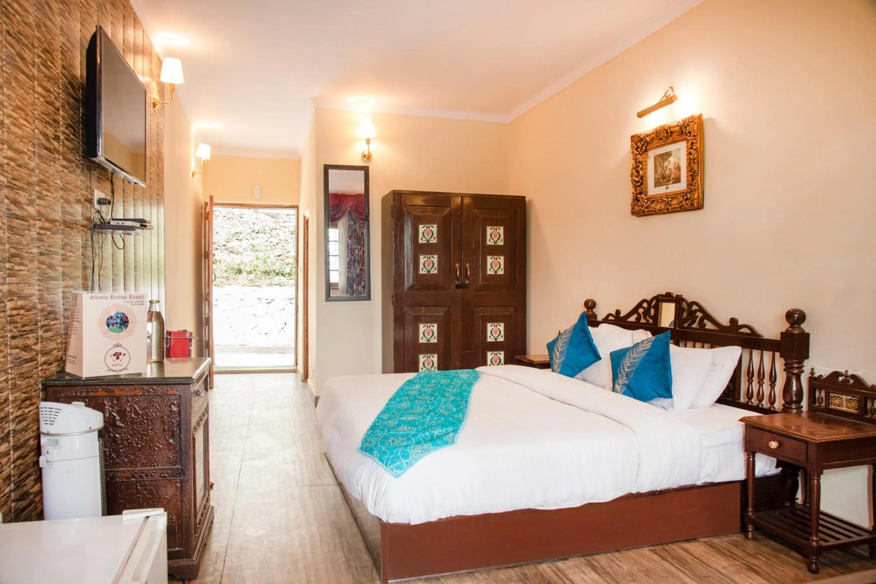 Bed in Shimla British Resort