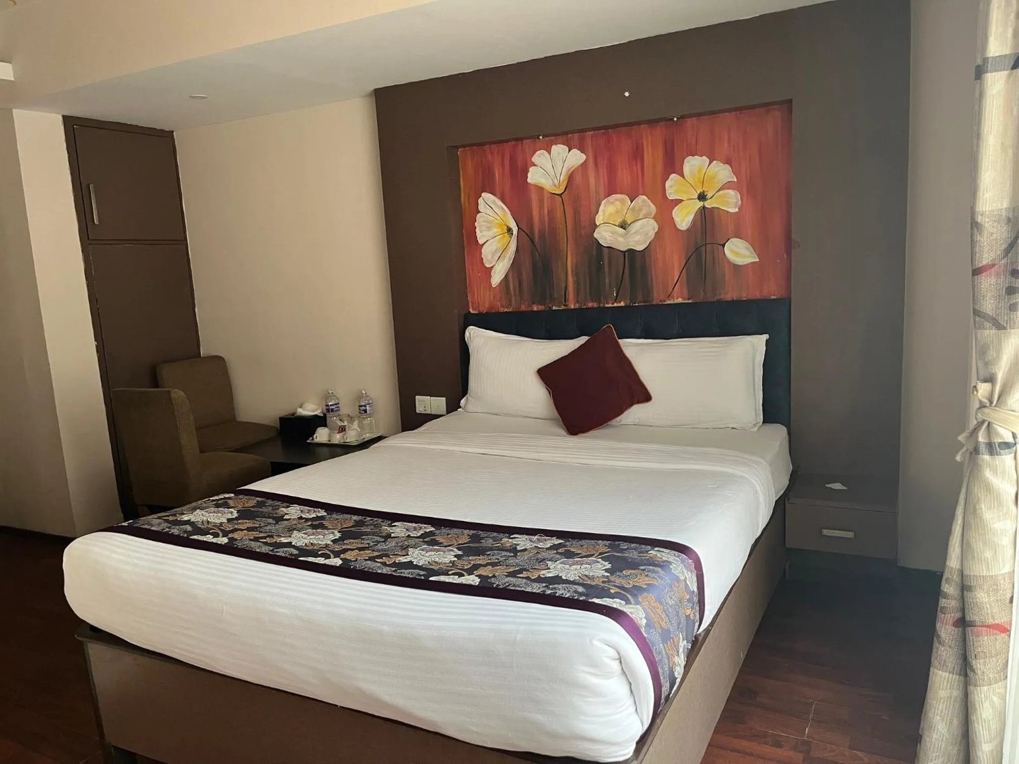 Bed in Hotel Kathmandu square