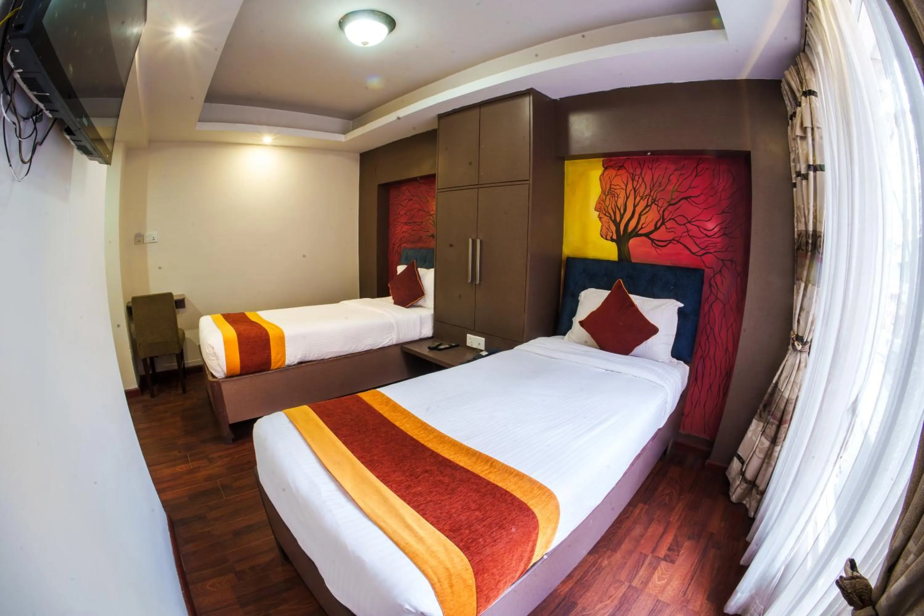Bedroom, Bed in Hotel Kathmandu square