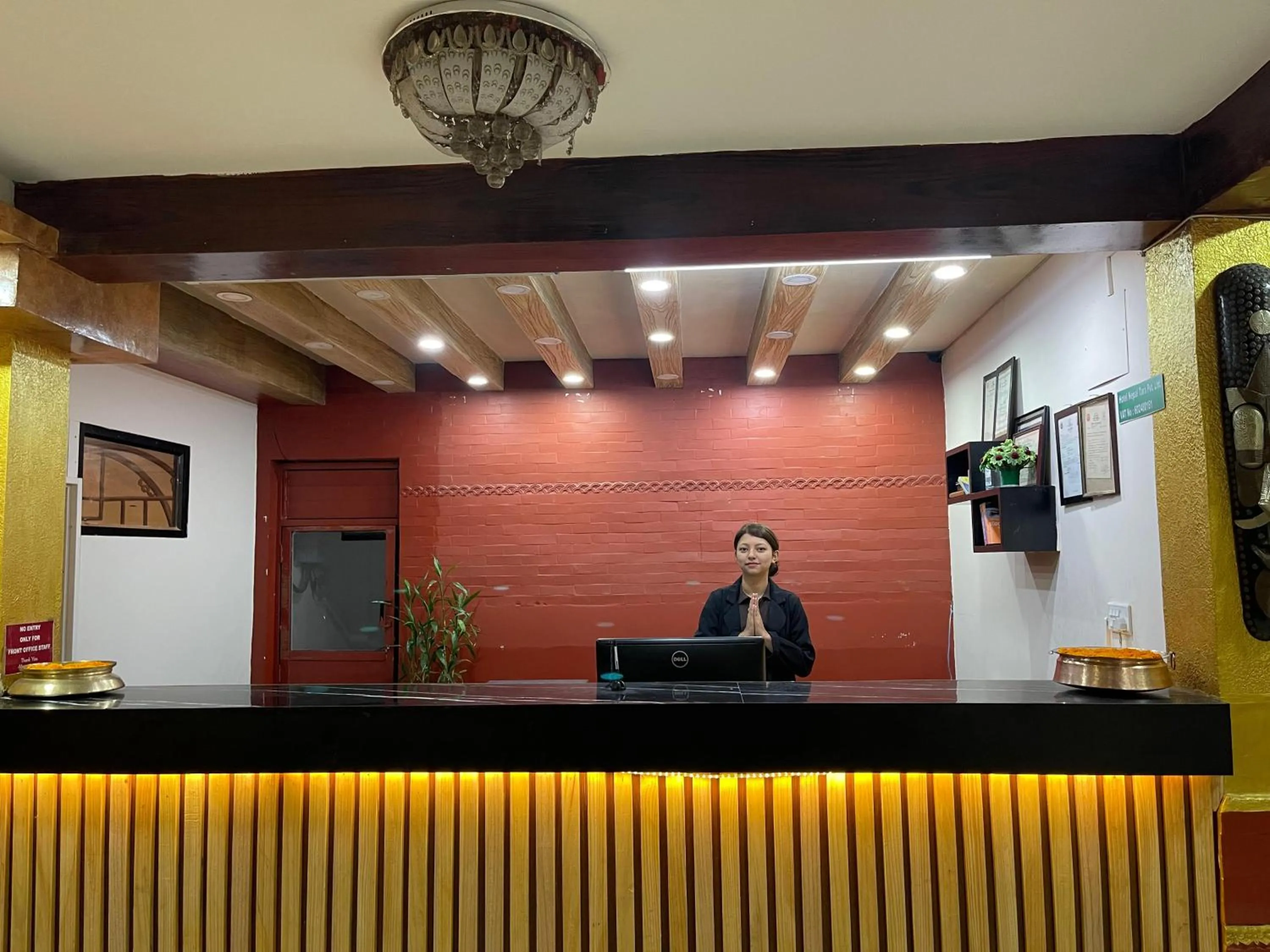 Staff in Hotel Kathmandu square