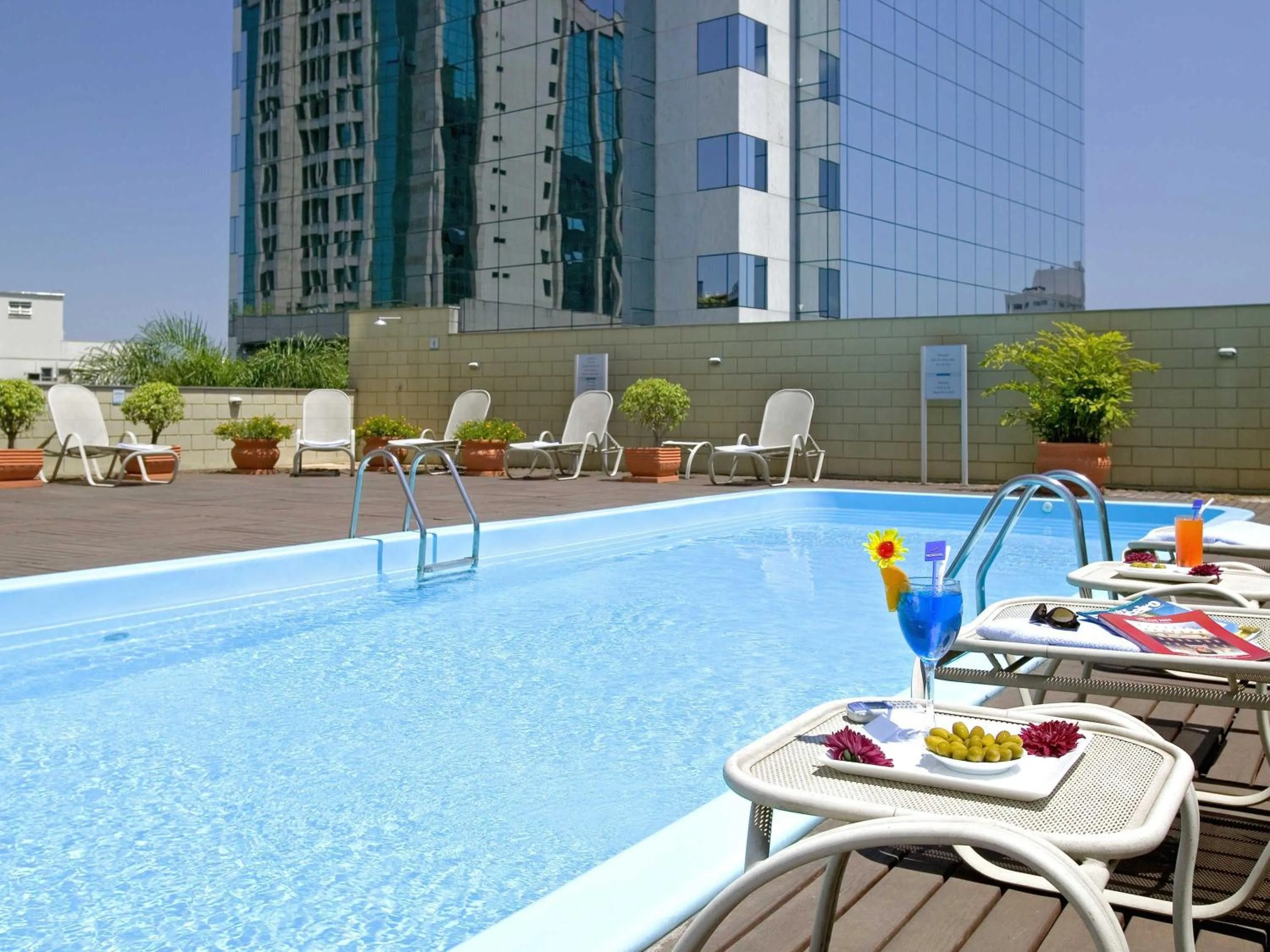 Pool view in Novotel Porto Alegre Tres Figueiras