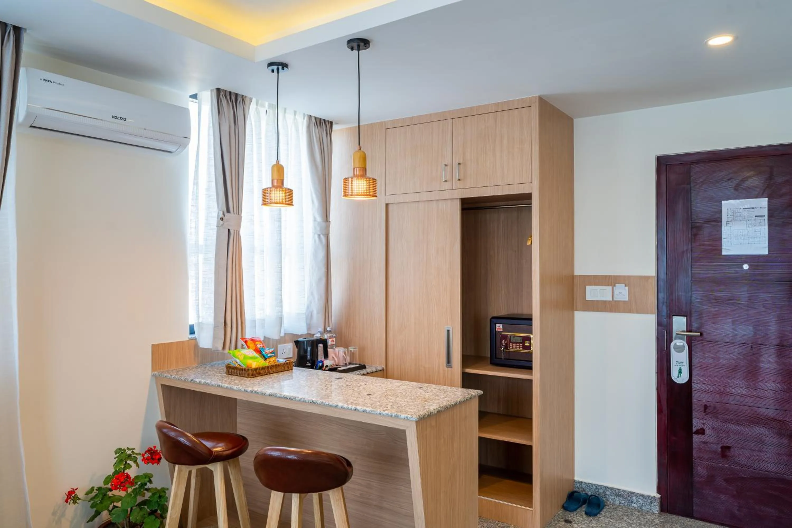 Kitchen or kitchenette in Hotel Crystal Pashupati