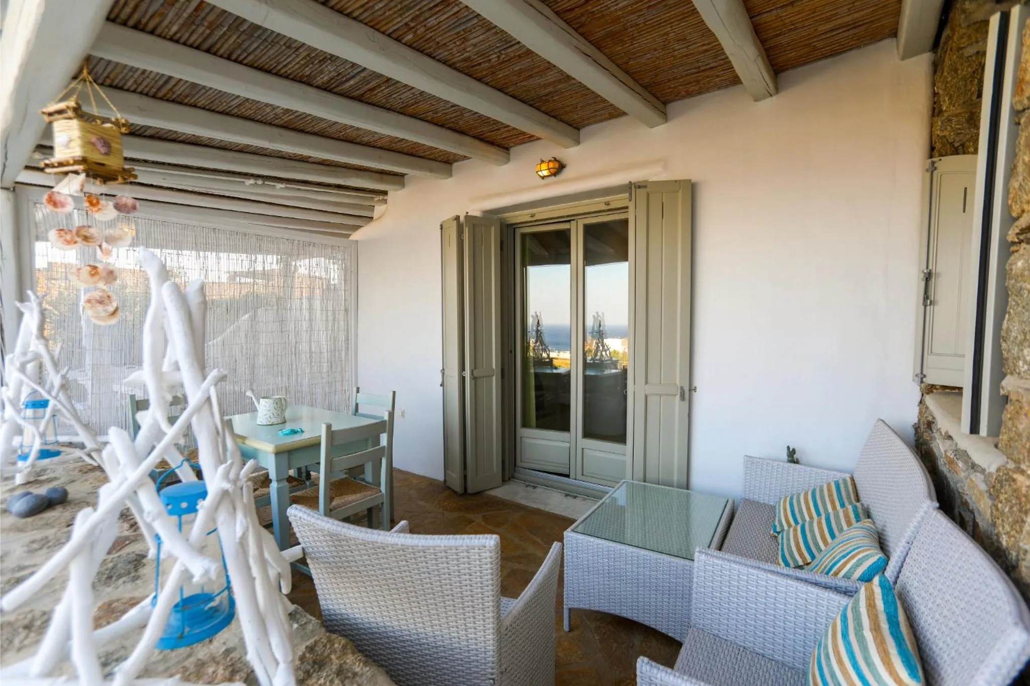 Balcony/Terrace in Mykonian Kazarte