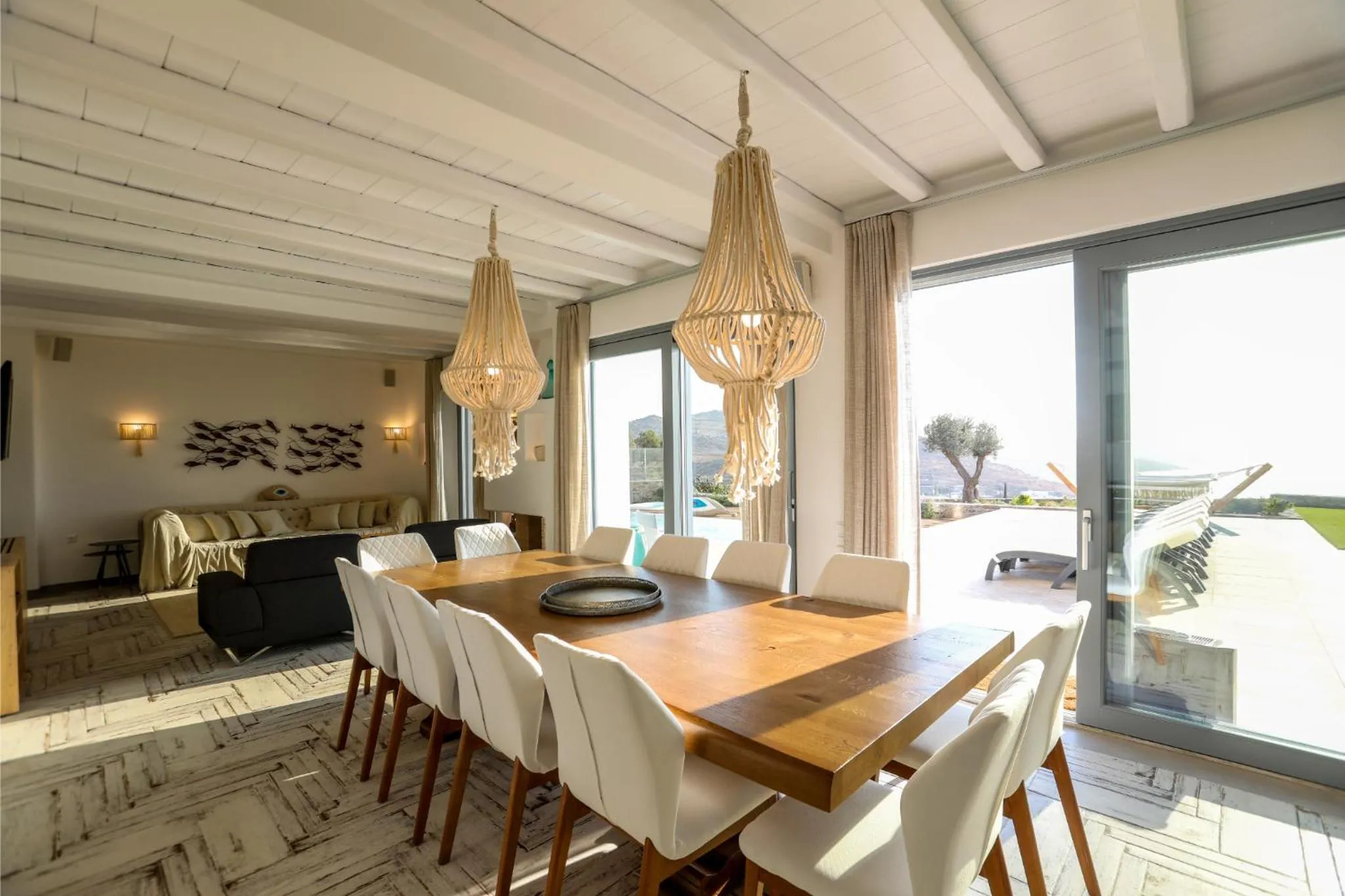 Living room in Mykonian Kazarte