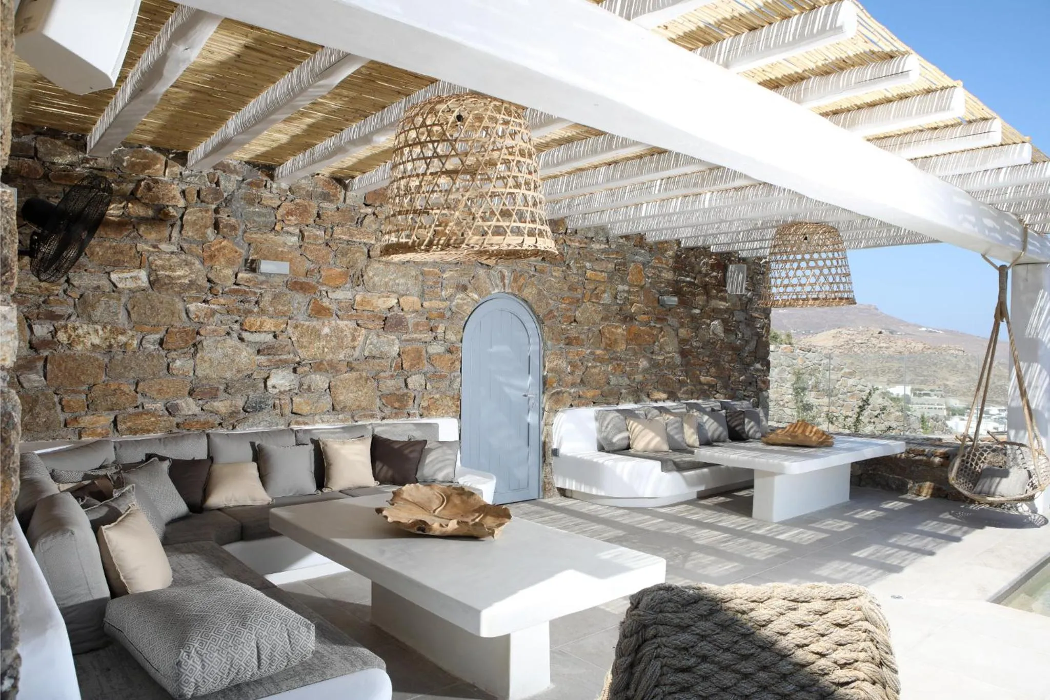 Patio in Mykonian Kazarte